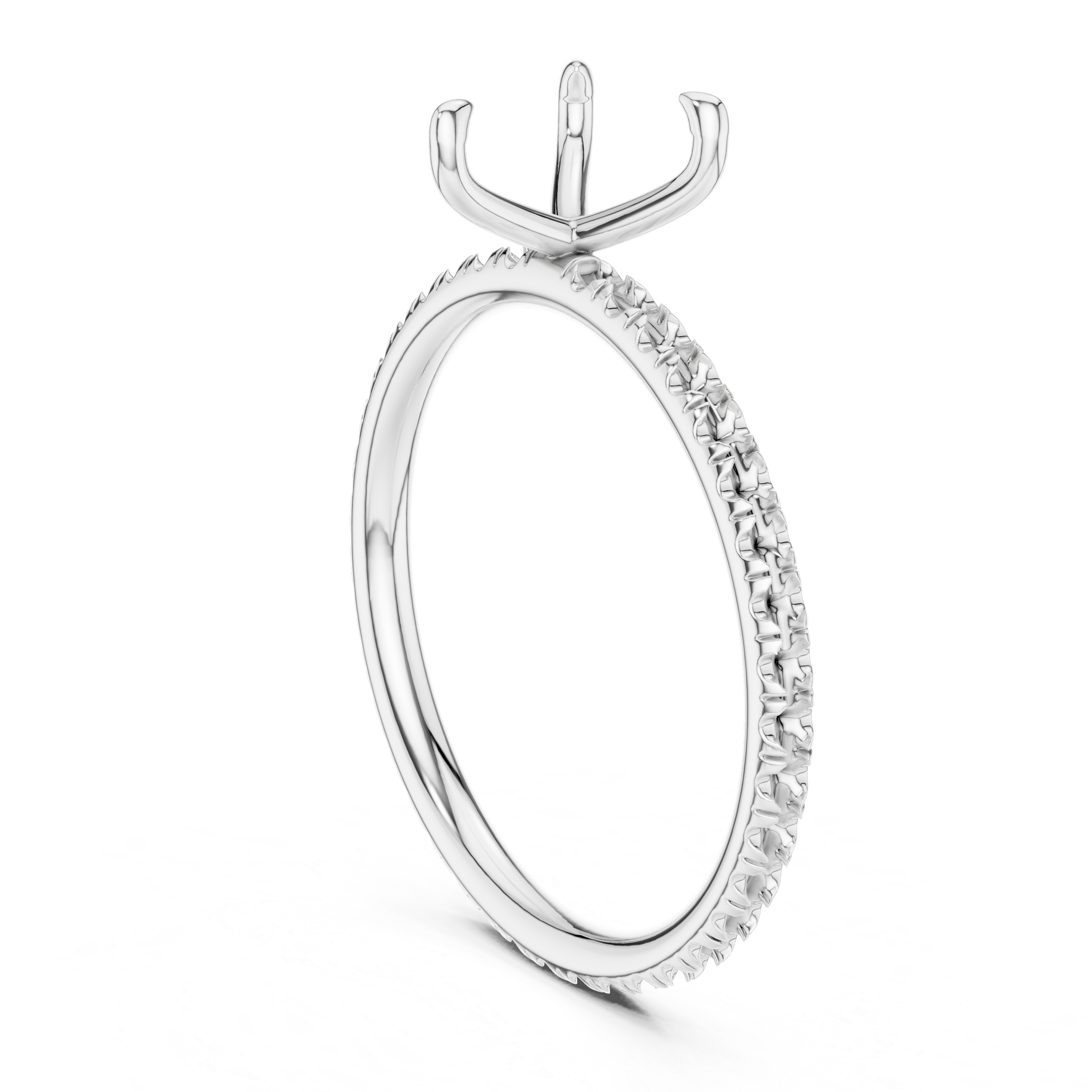 Elaris Heart Cut Pavé Diamond Ring