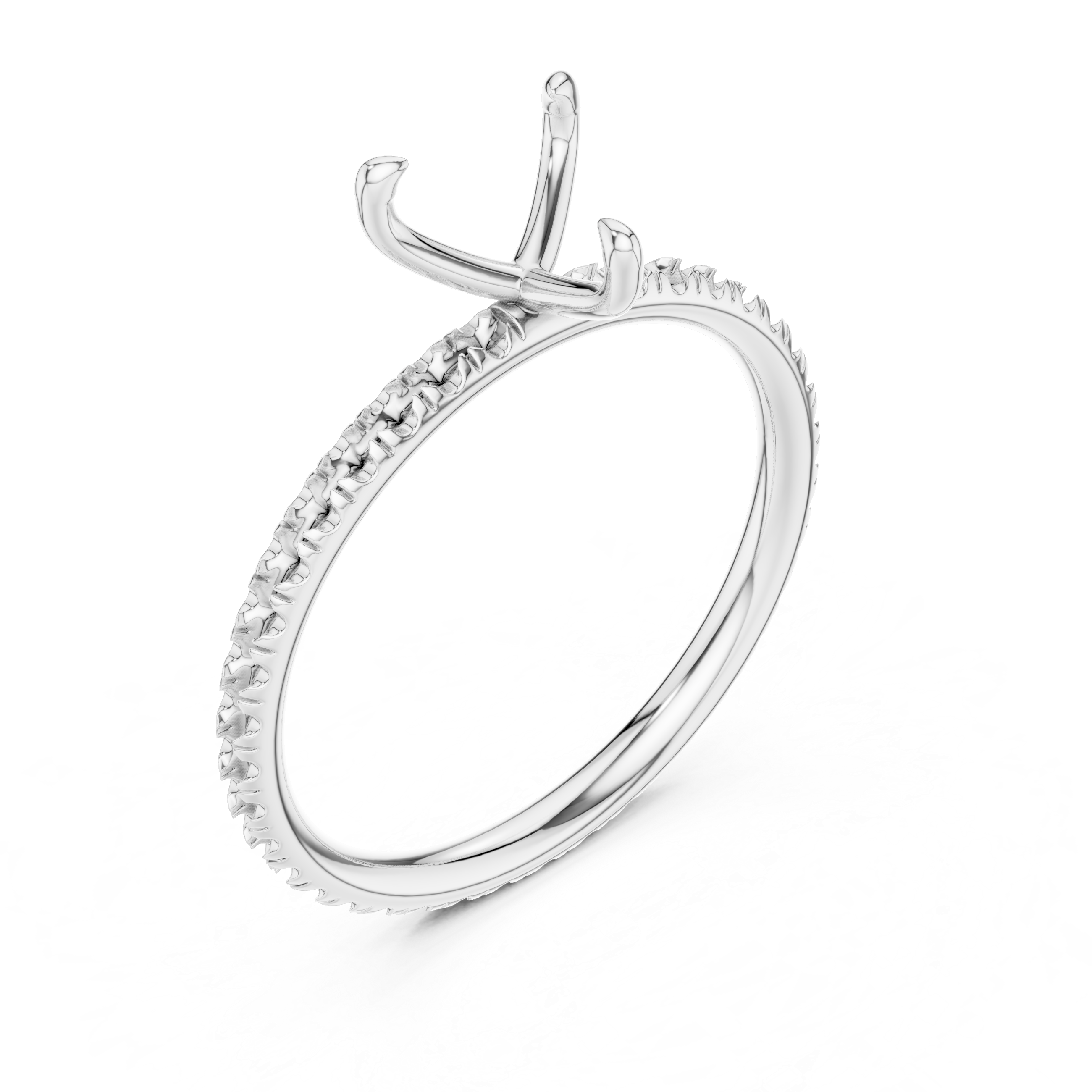 Elaris Heart Cut Pavé Diamond Ring