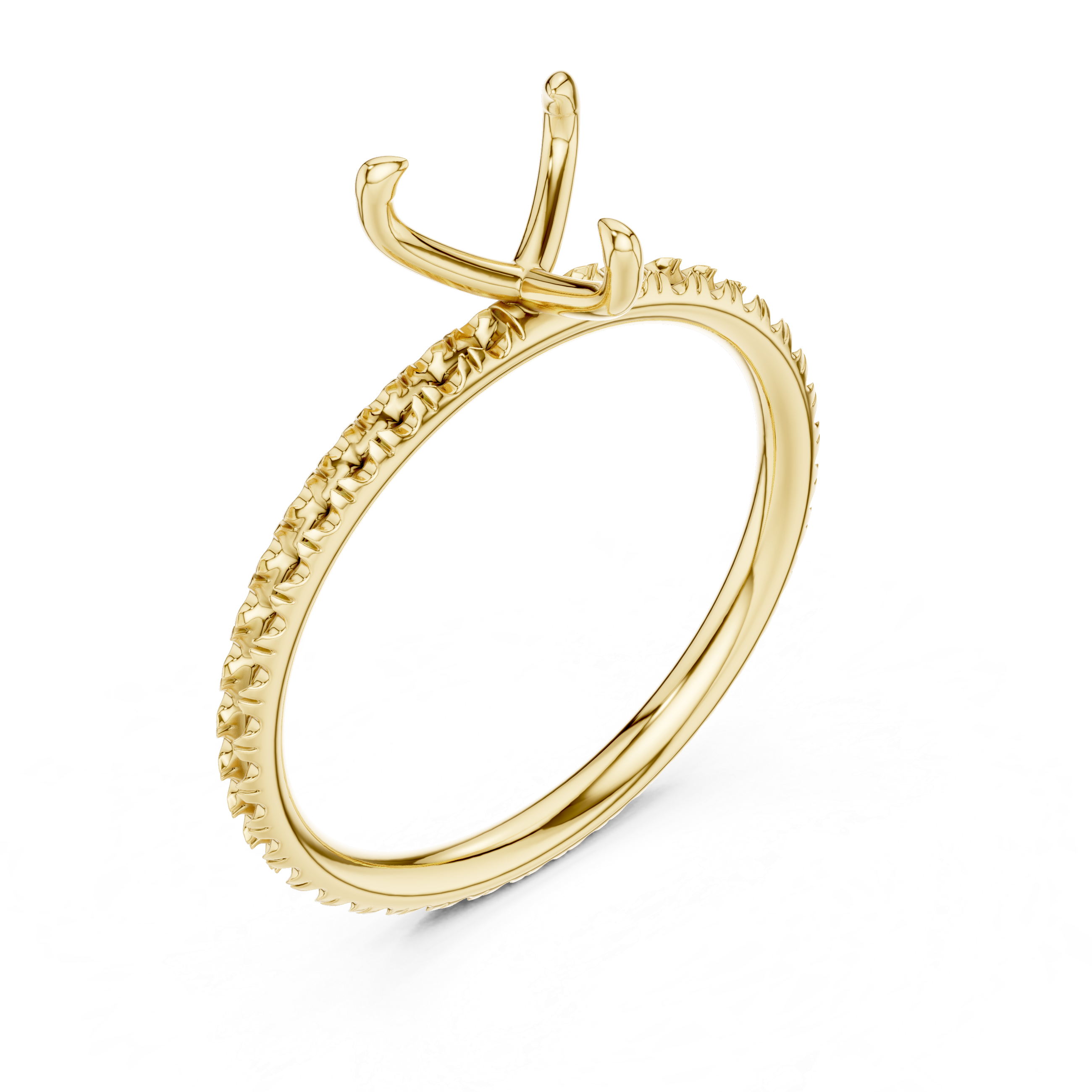 Elaris Heart Cut Pavé Diamond Ring