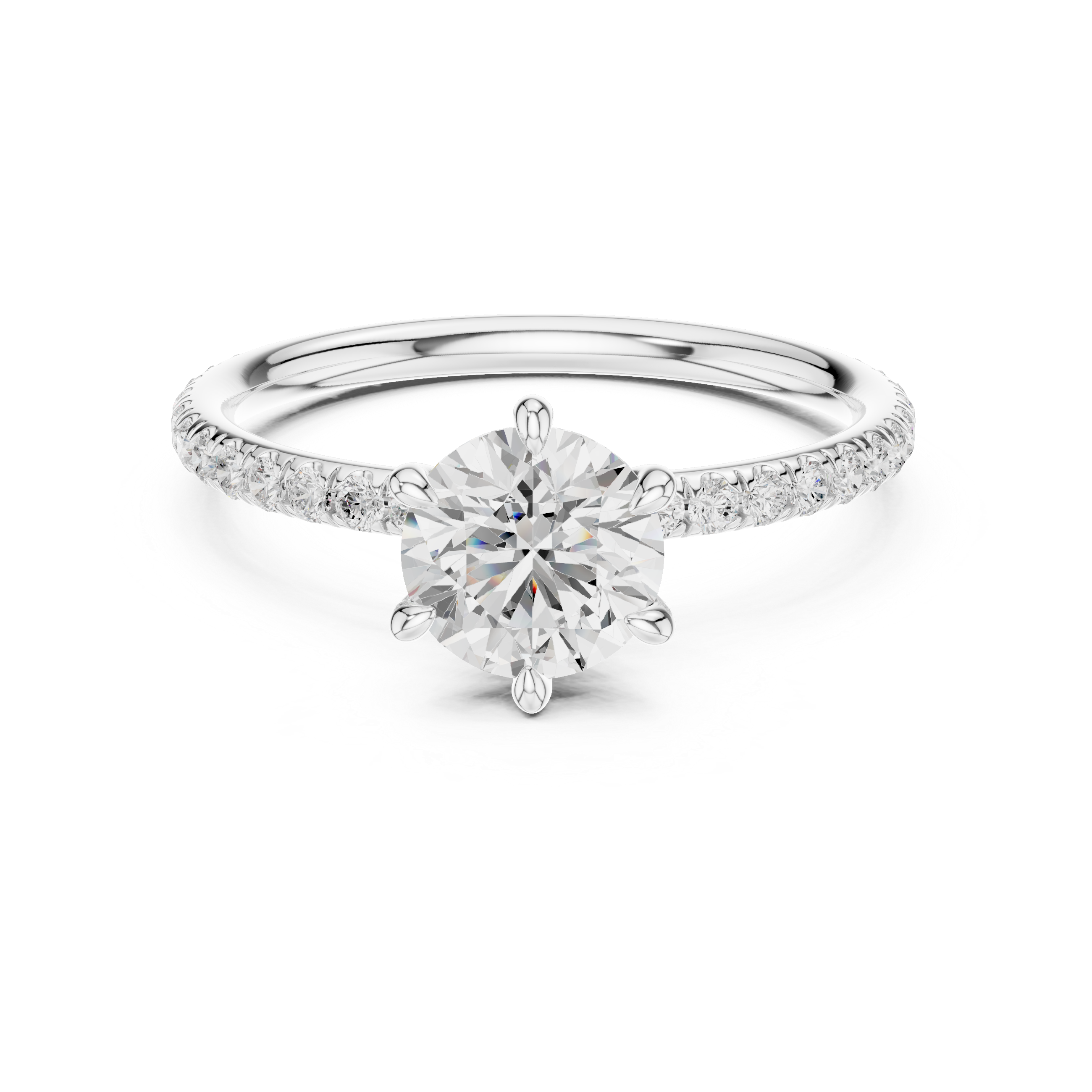 Avelique Round Pavé Ring