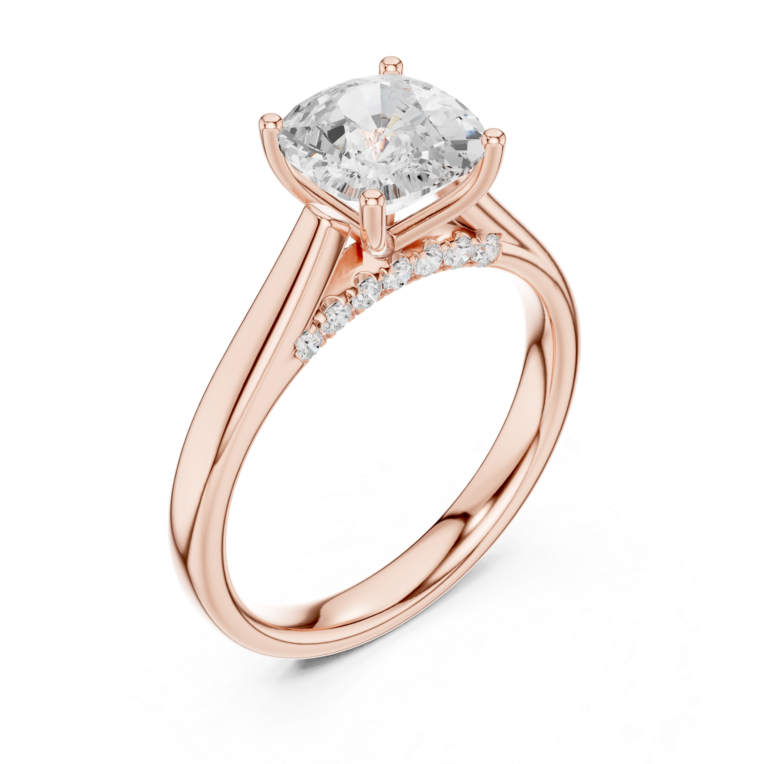 Veloura Cushion Diamond Ring