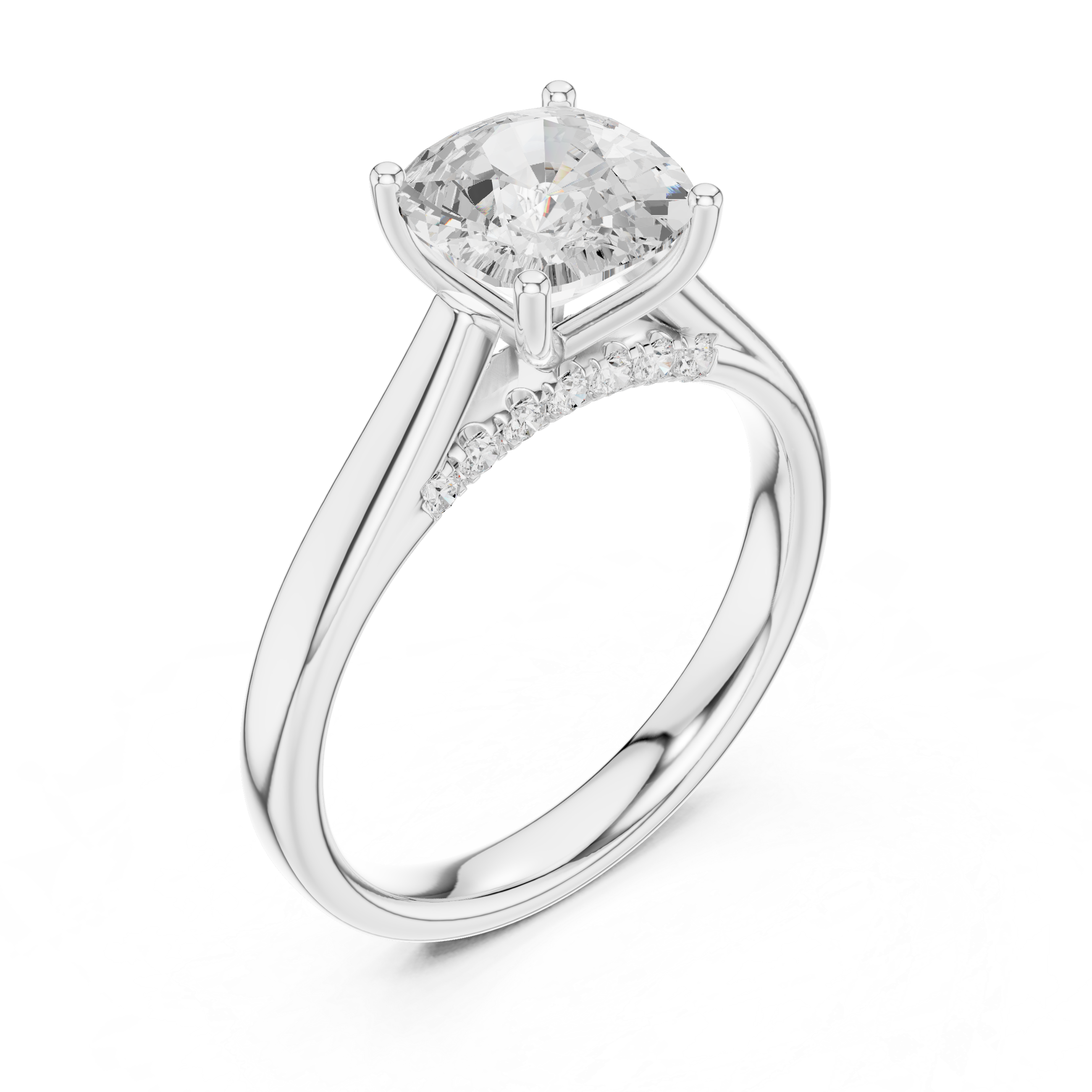 Veloura Cushion Diamond Ring