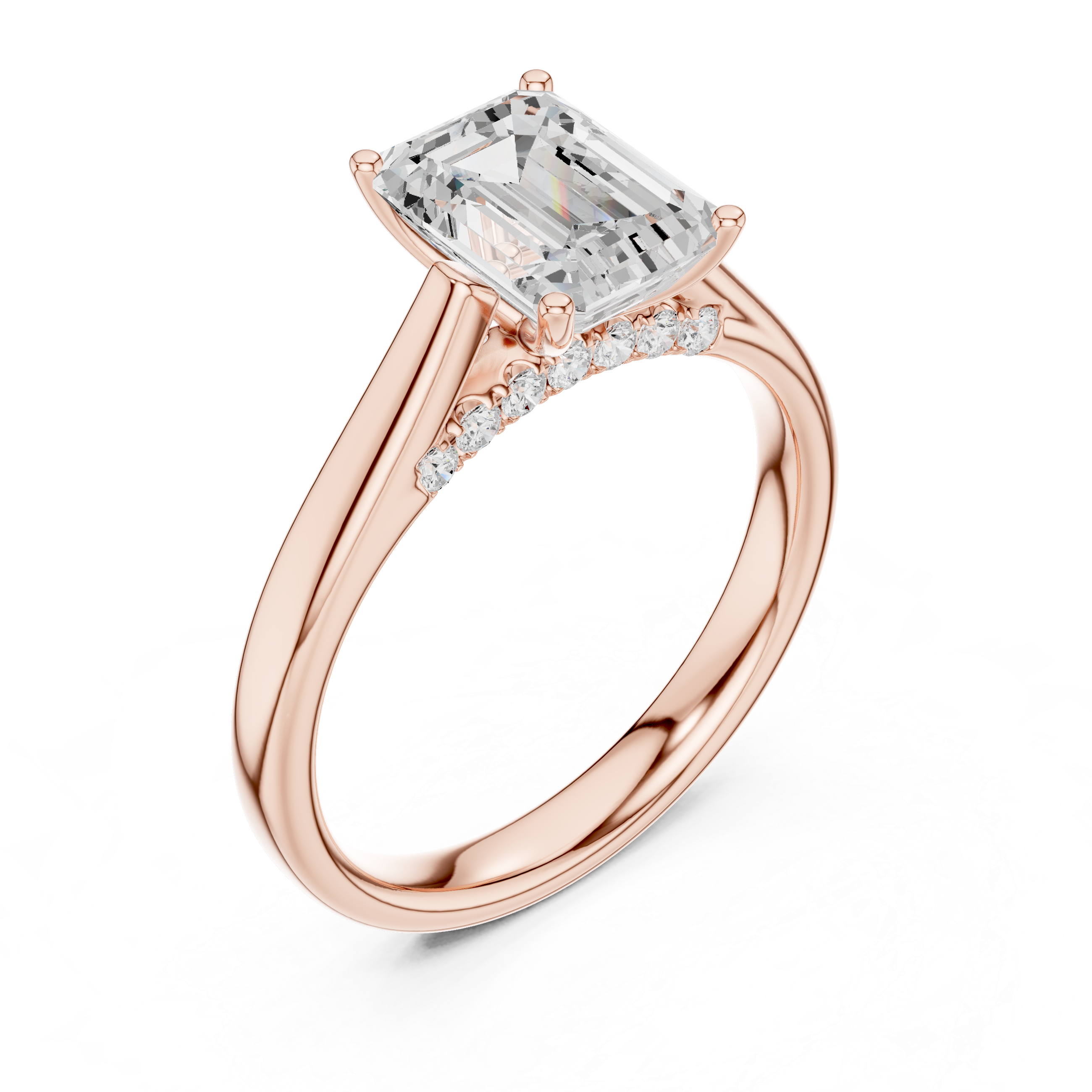 Elysian Emerald Diamond Ring