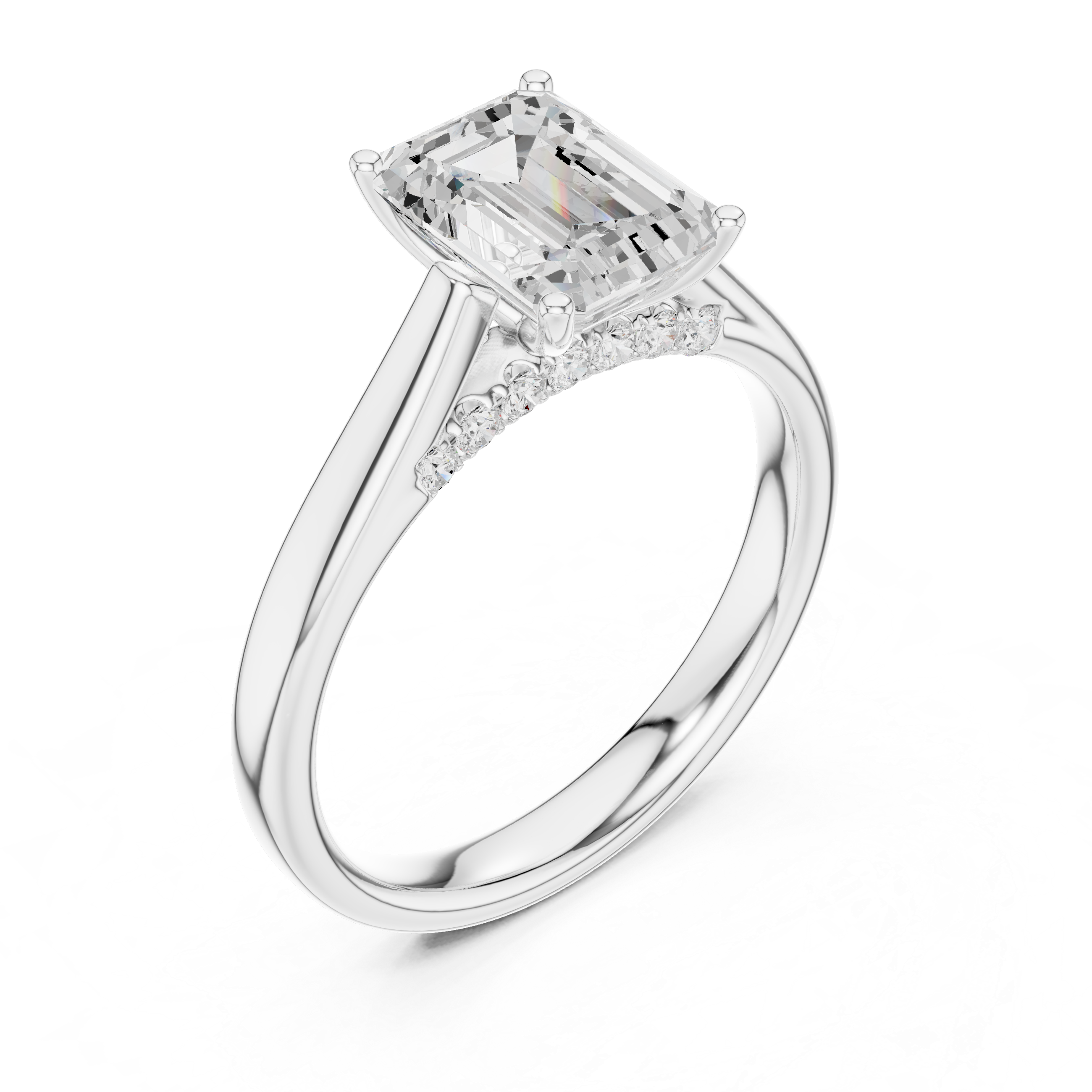Elysian Emerald Diamond Ring