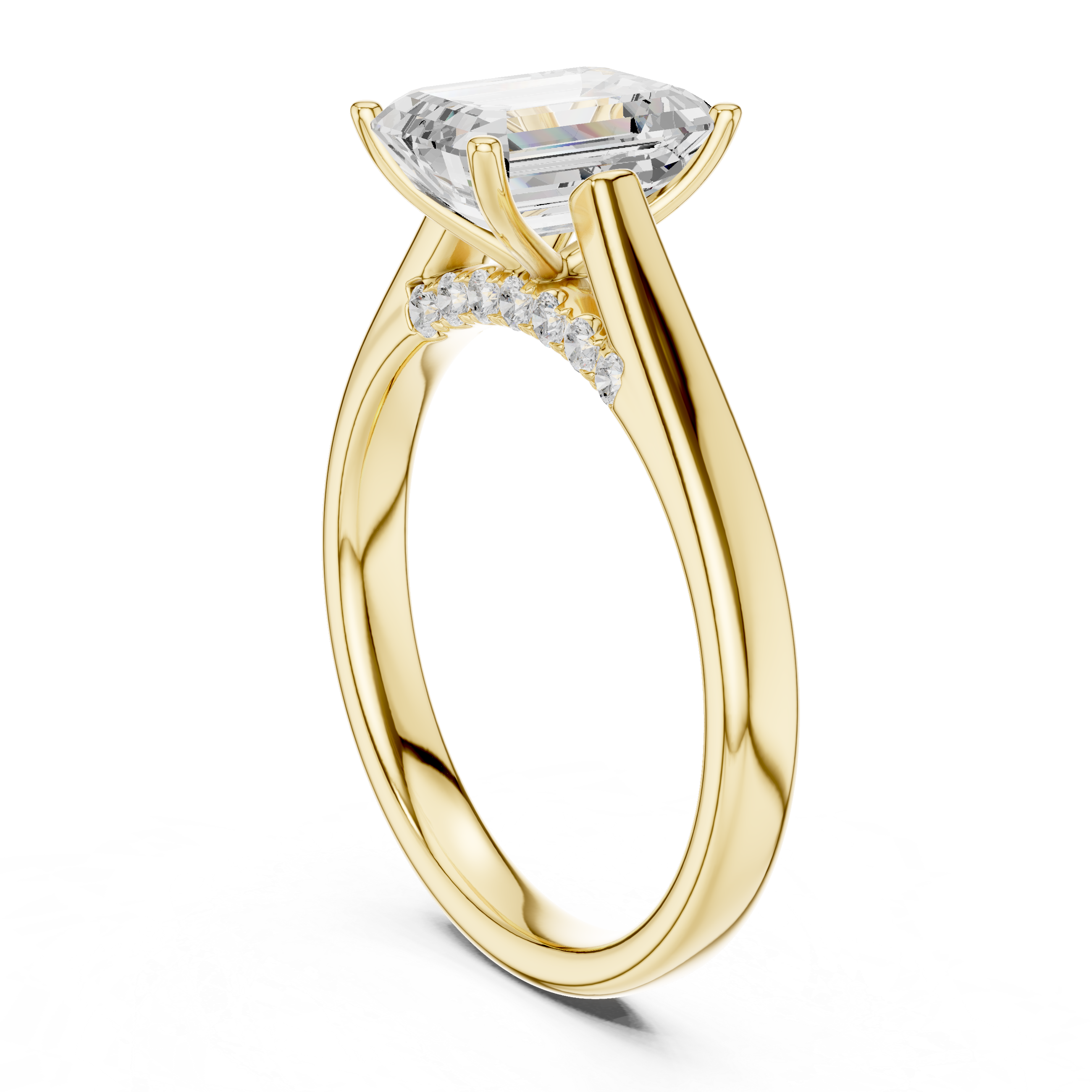 Elysian Emerald Diamond Ring