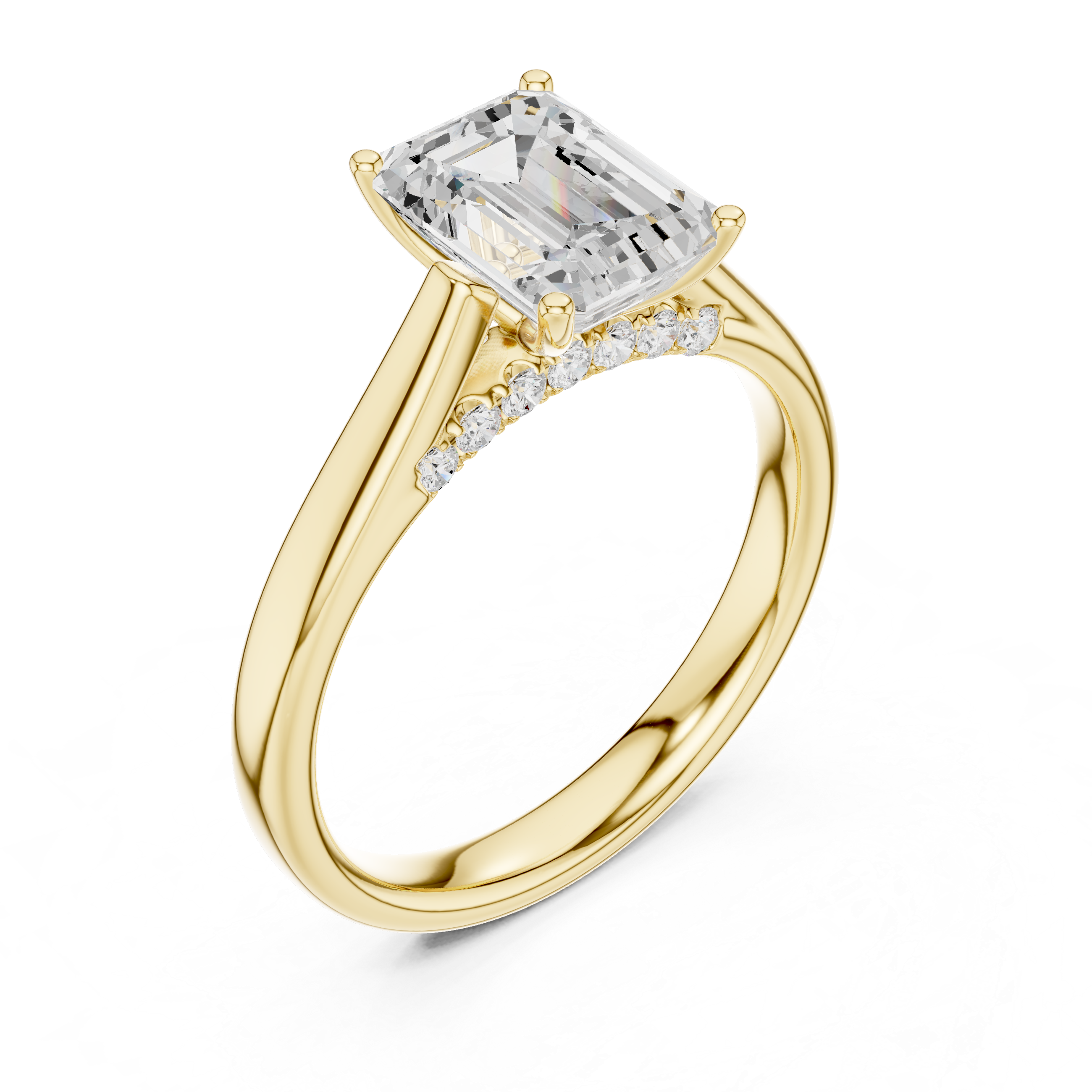 Elysian Emerald Diamond Ring