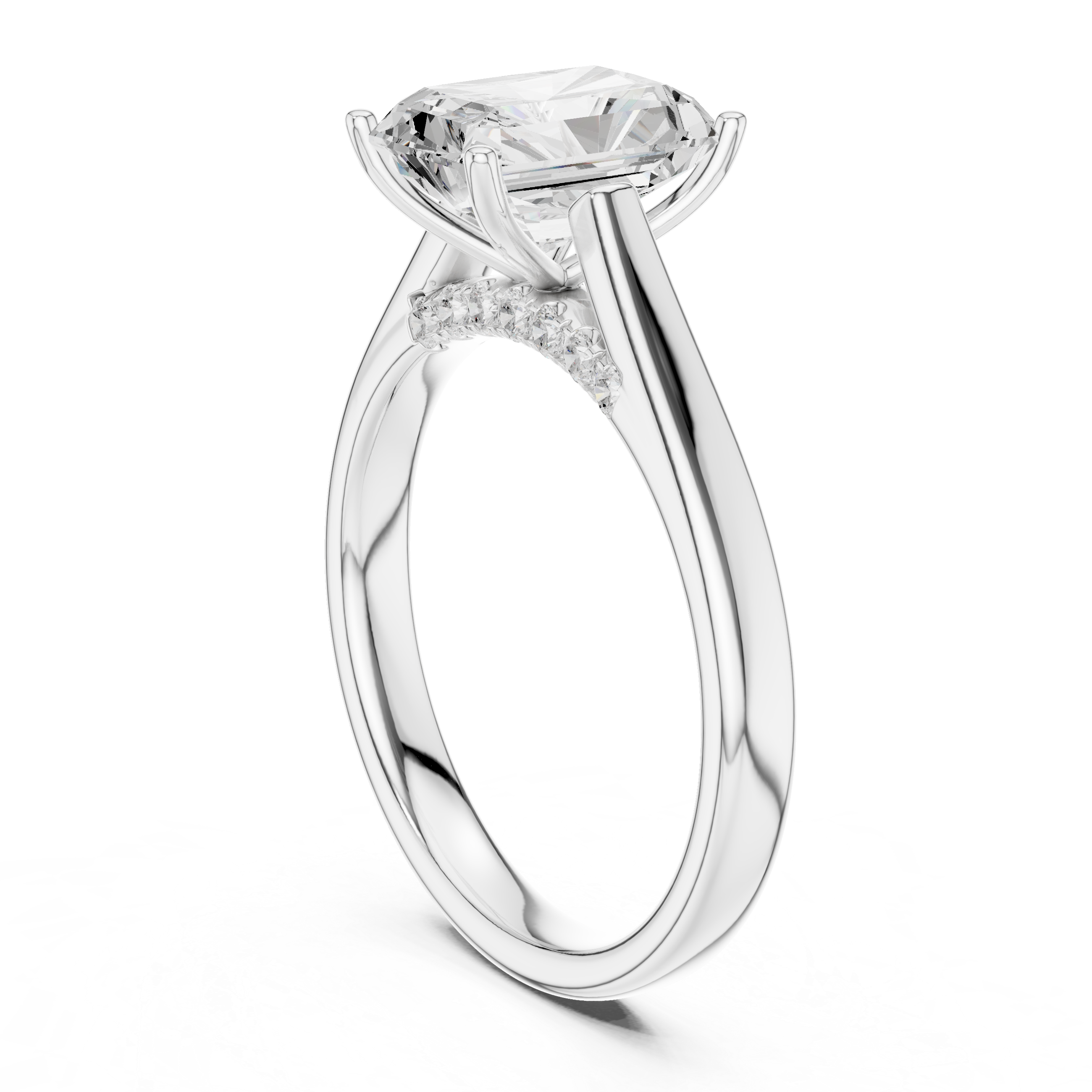 Aurevon Radiant Diamond Ring