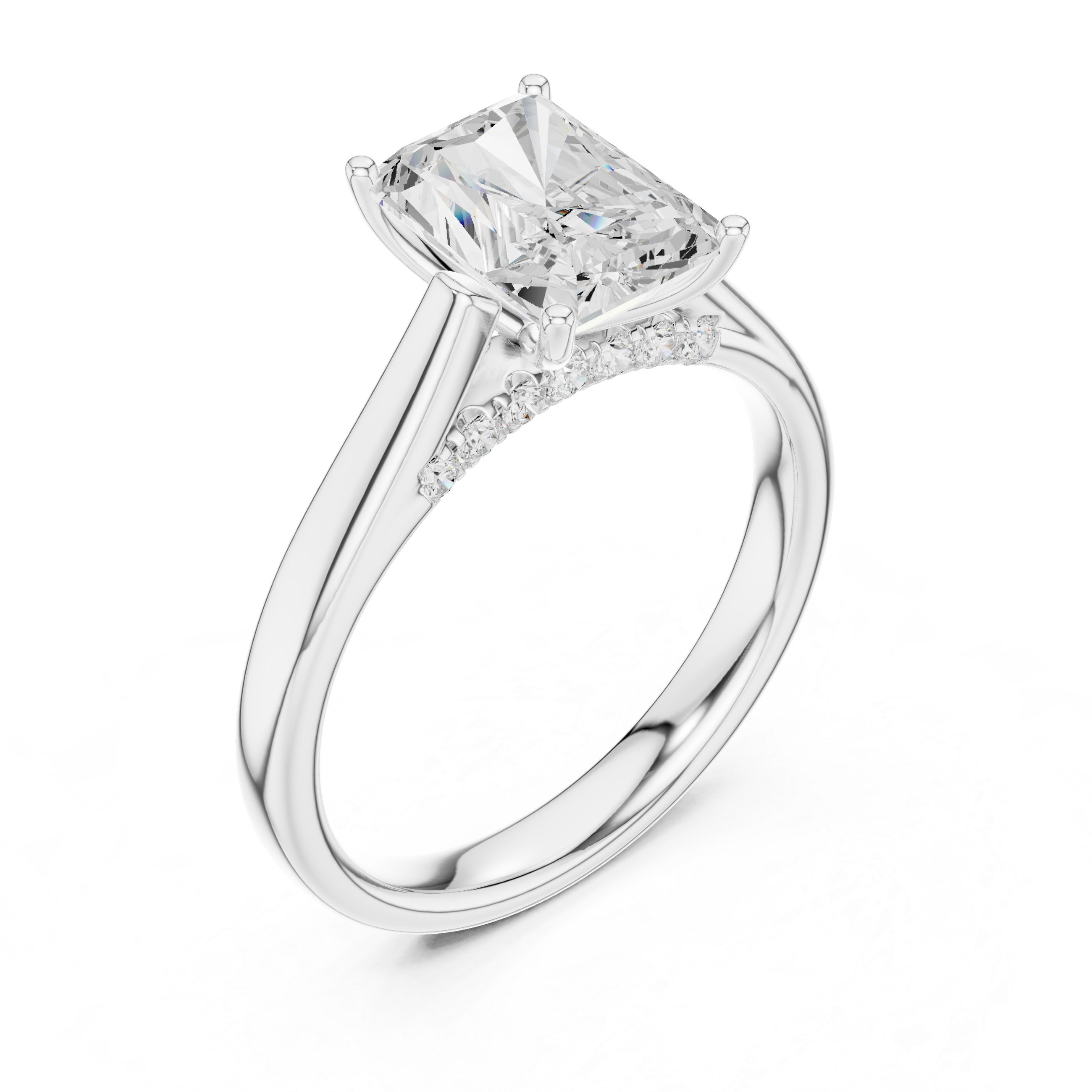 Aurevon Radiant Diamond Ring