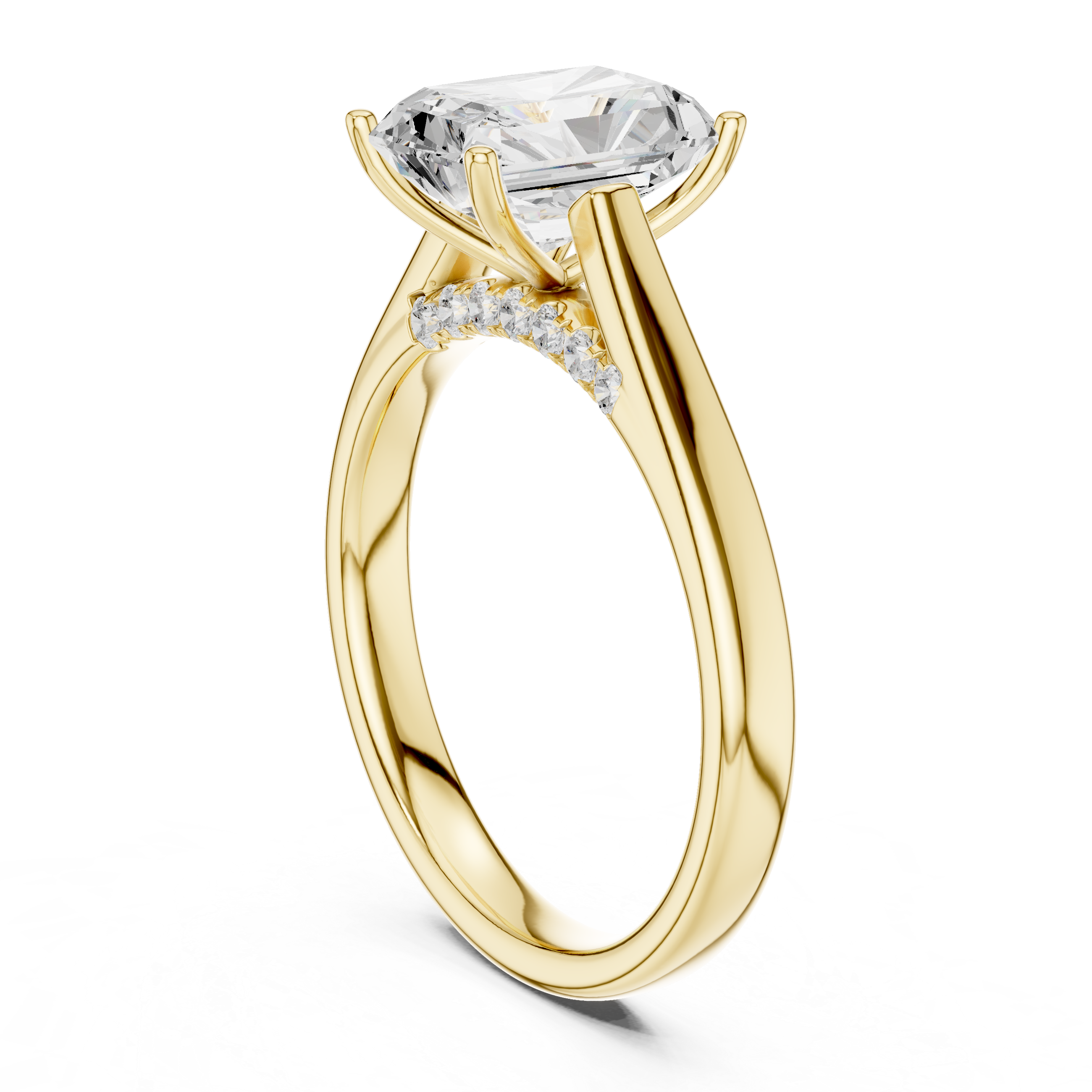 Aurevon Radiant Diamond Ring