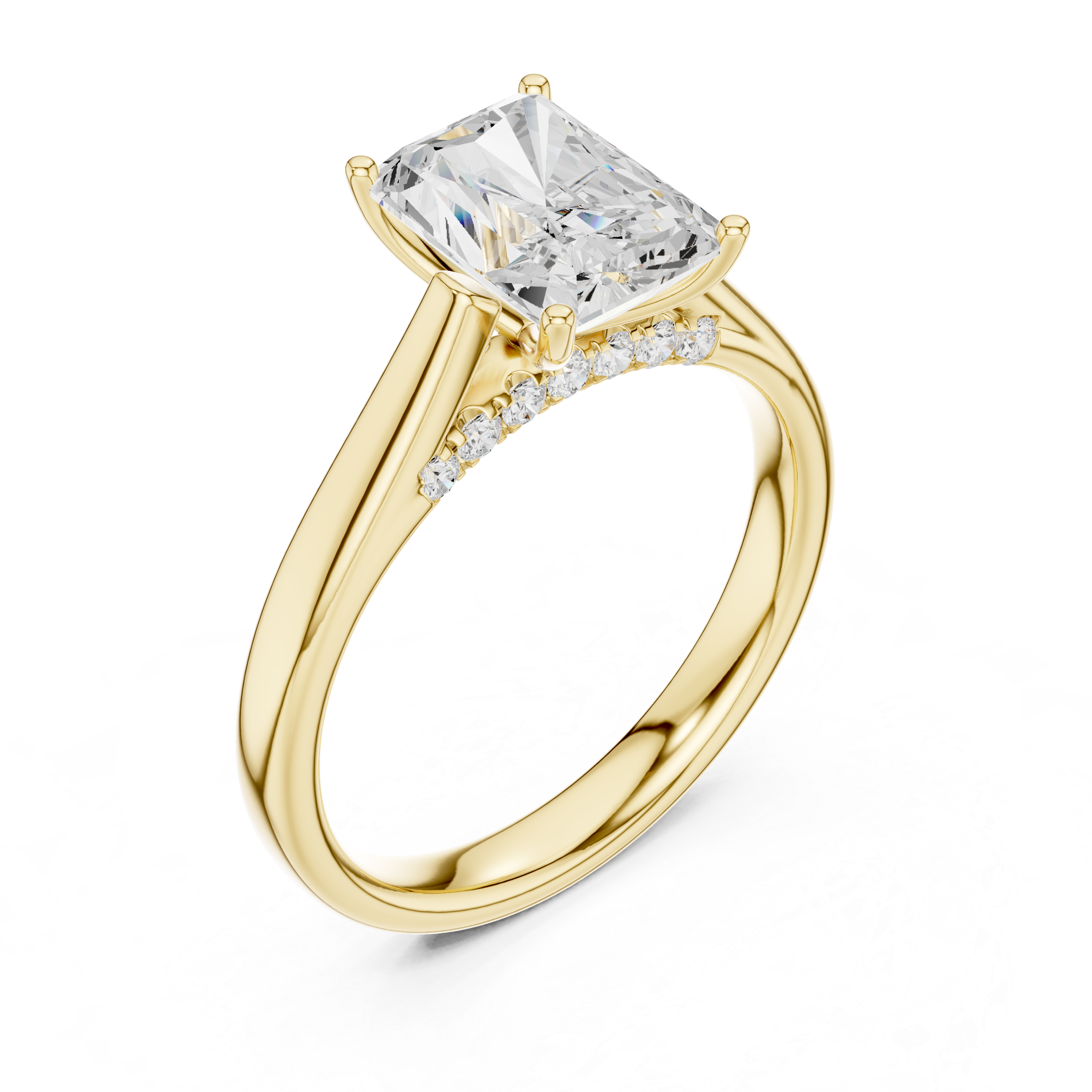 Aurevon Radiant Diamond Ring