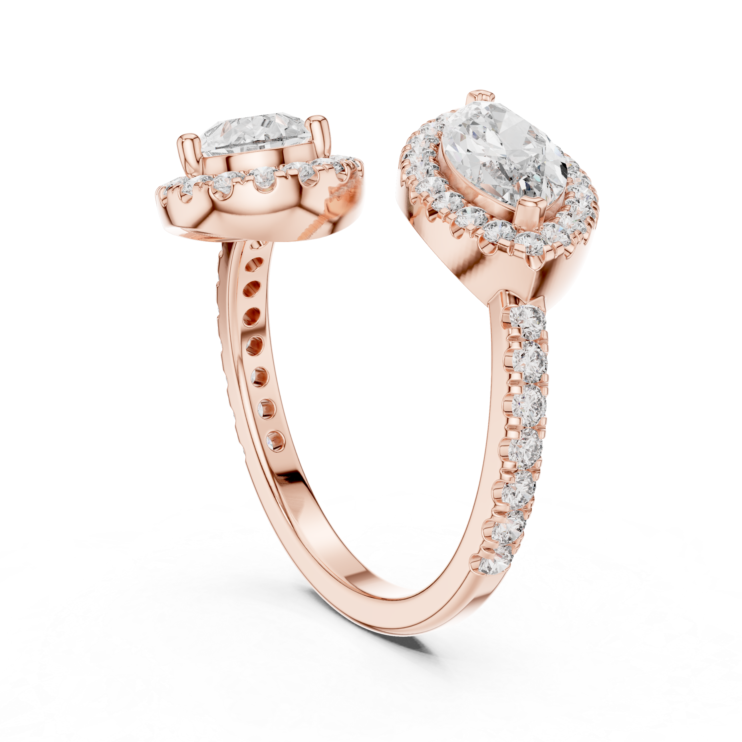 Toi et Moi Marquise & Pear Diamond Ring