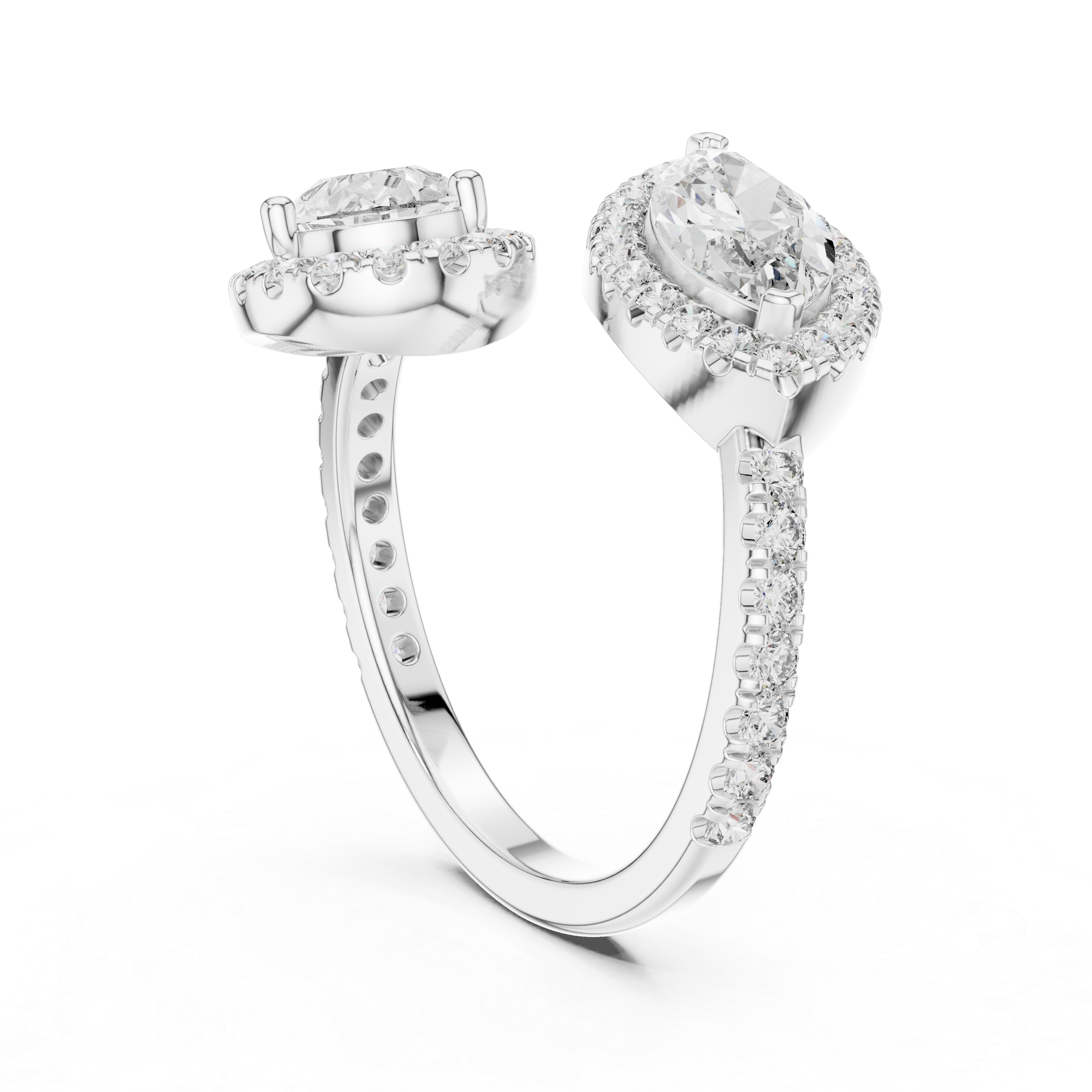 Toi et Moi Marquise & Pear Diamond Ring