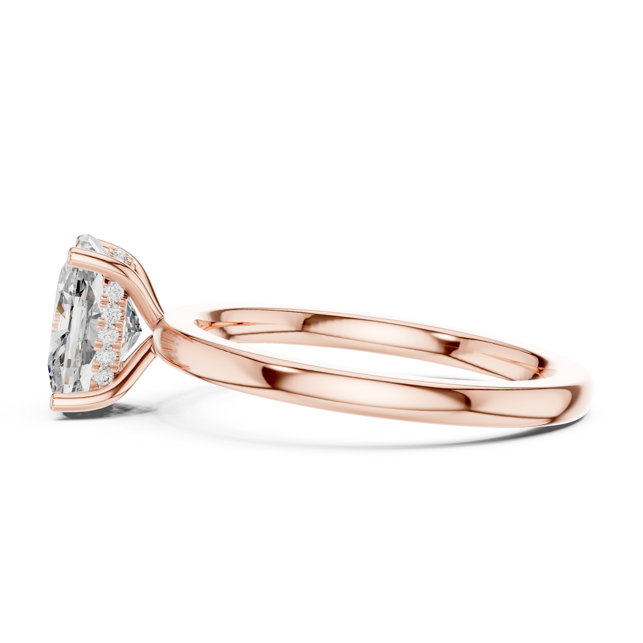 Elara Cushion Cut Solitaire Diamond Ring