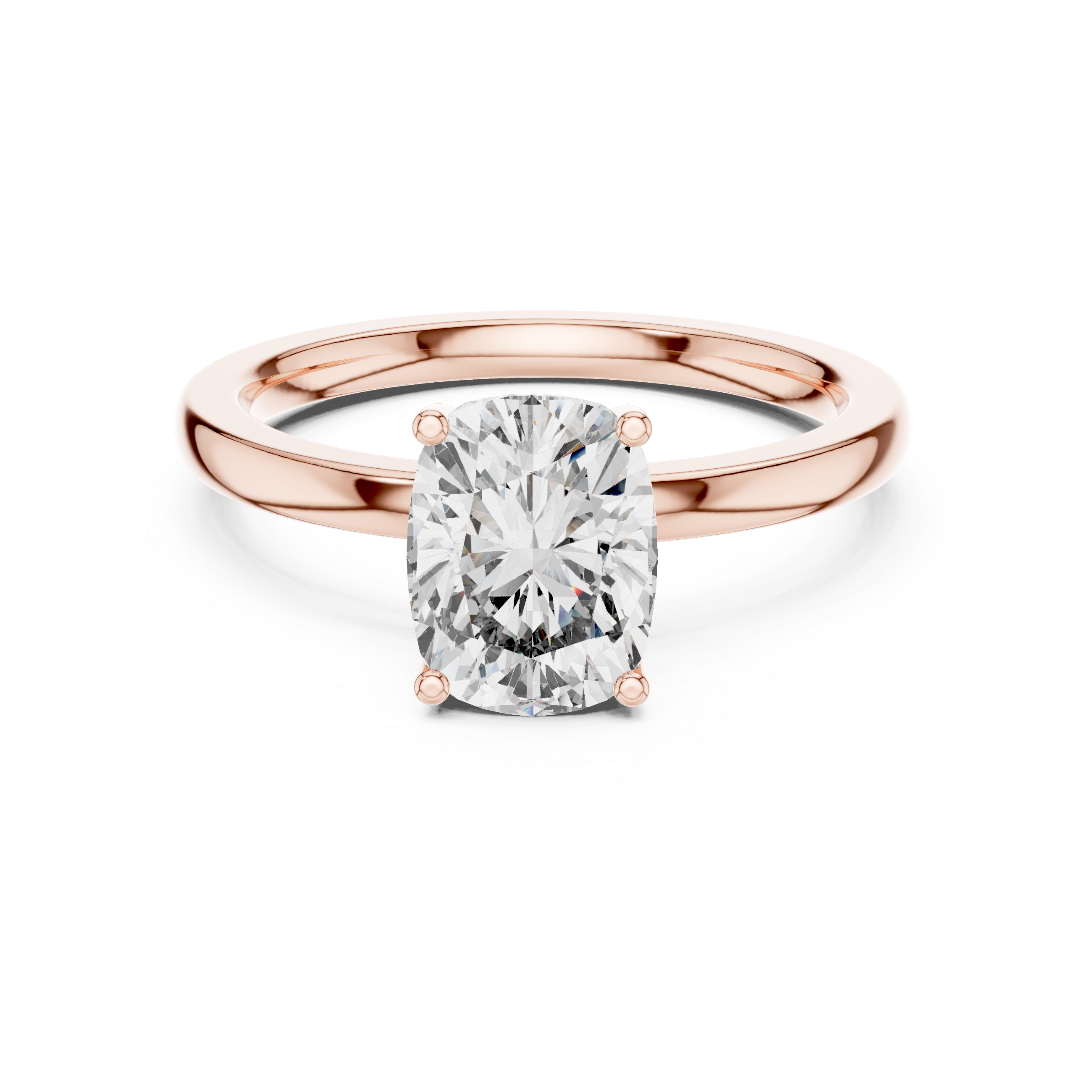Elara Cushion Cut Solitaire Diamond Ring