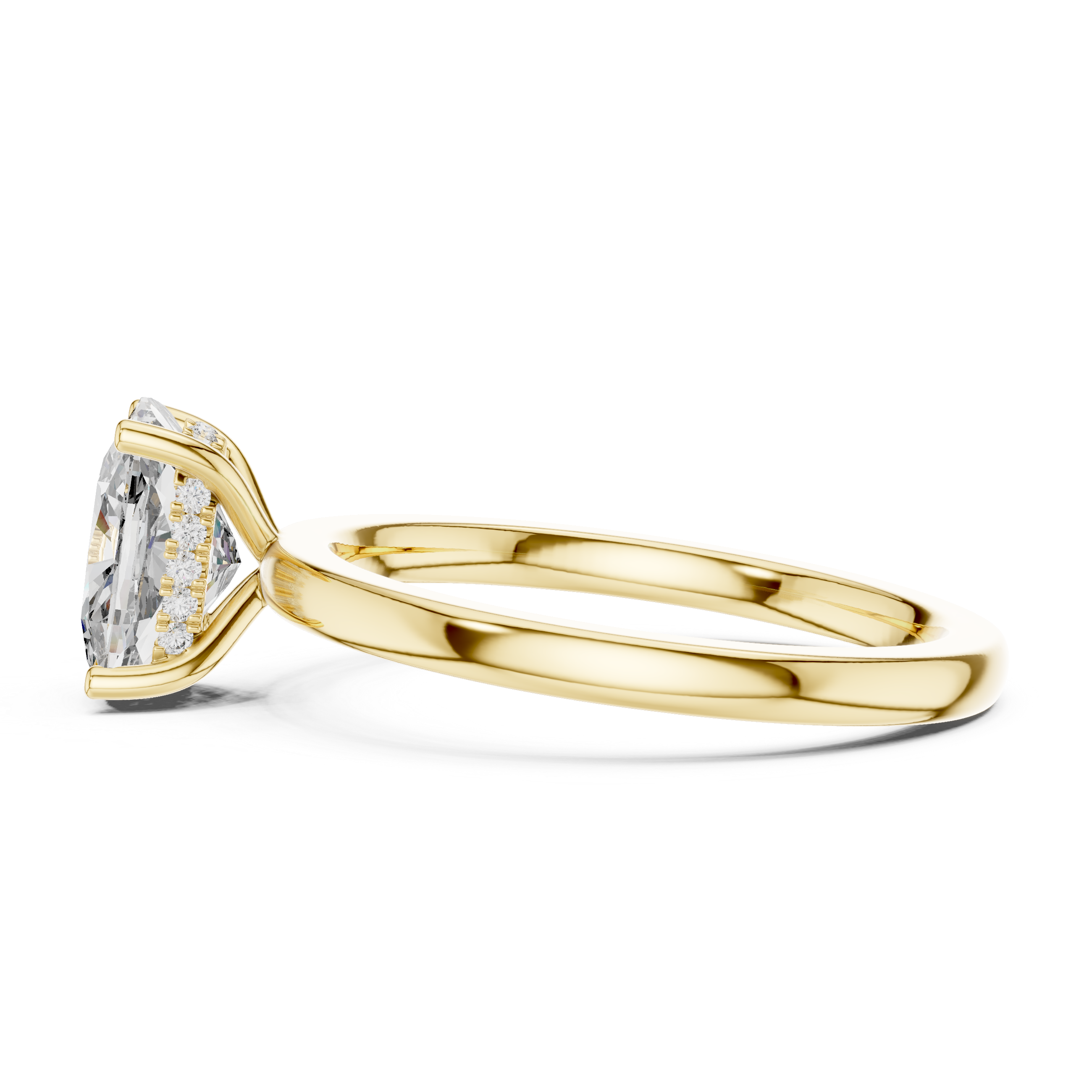 Elara Cushion Cut Solitaire Diamond Ring