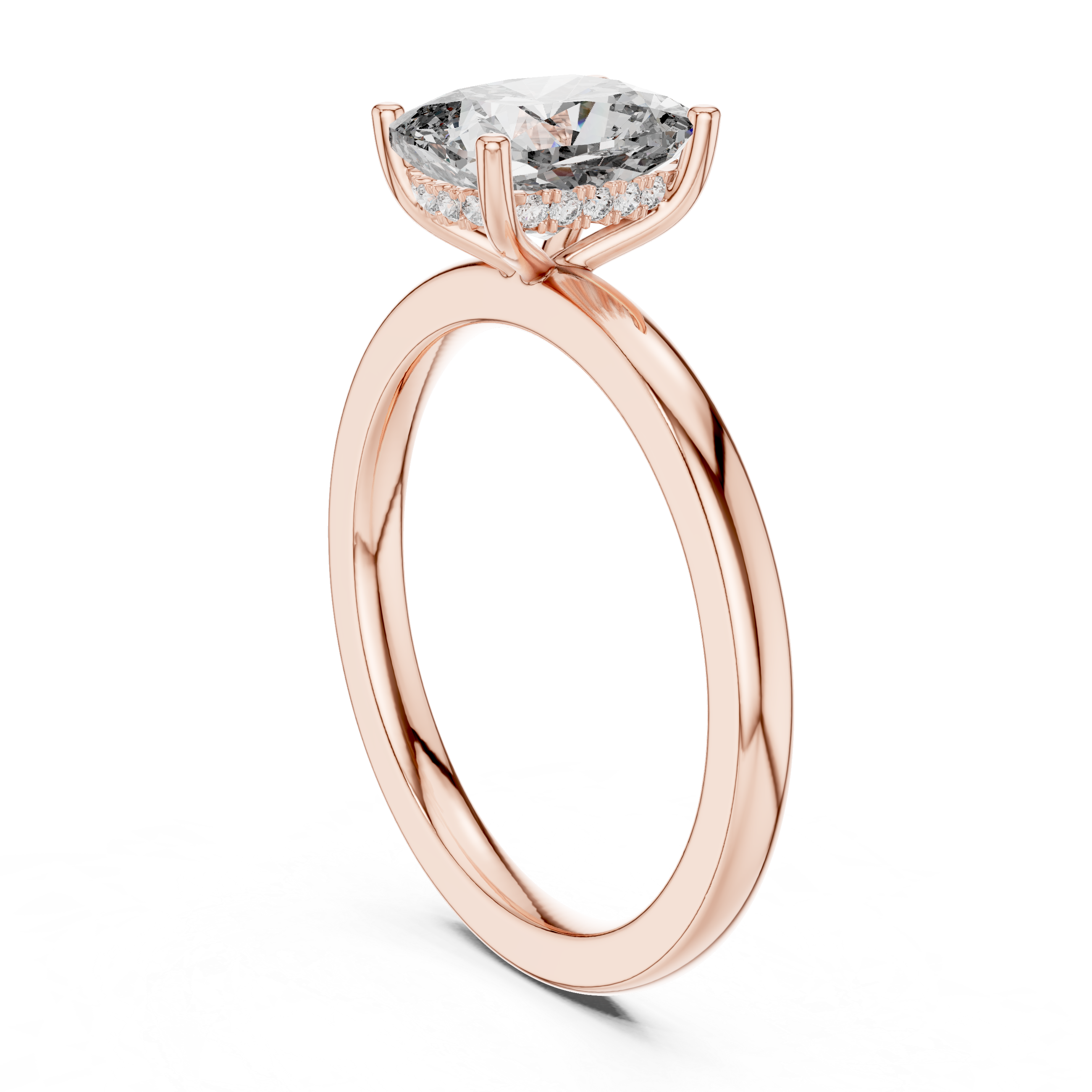 Elara Cushion Cut Solitaire Diamond Ring