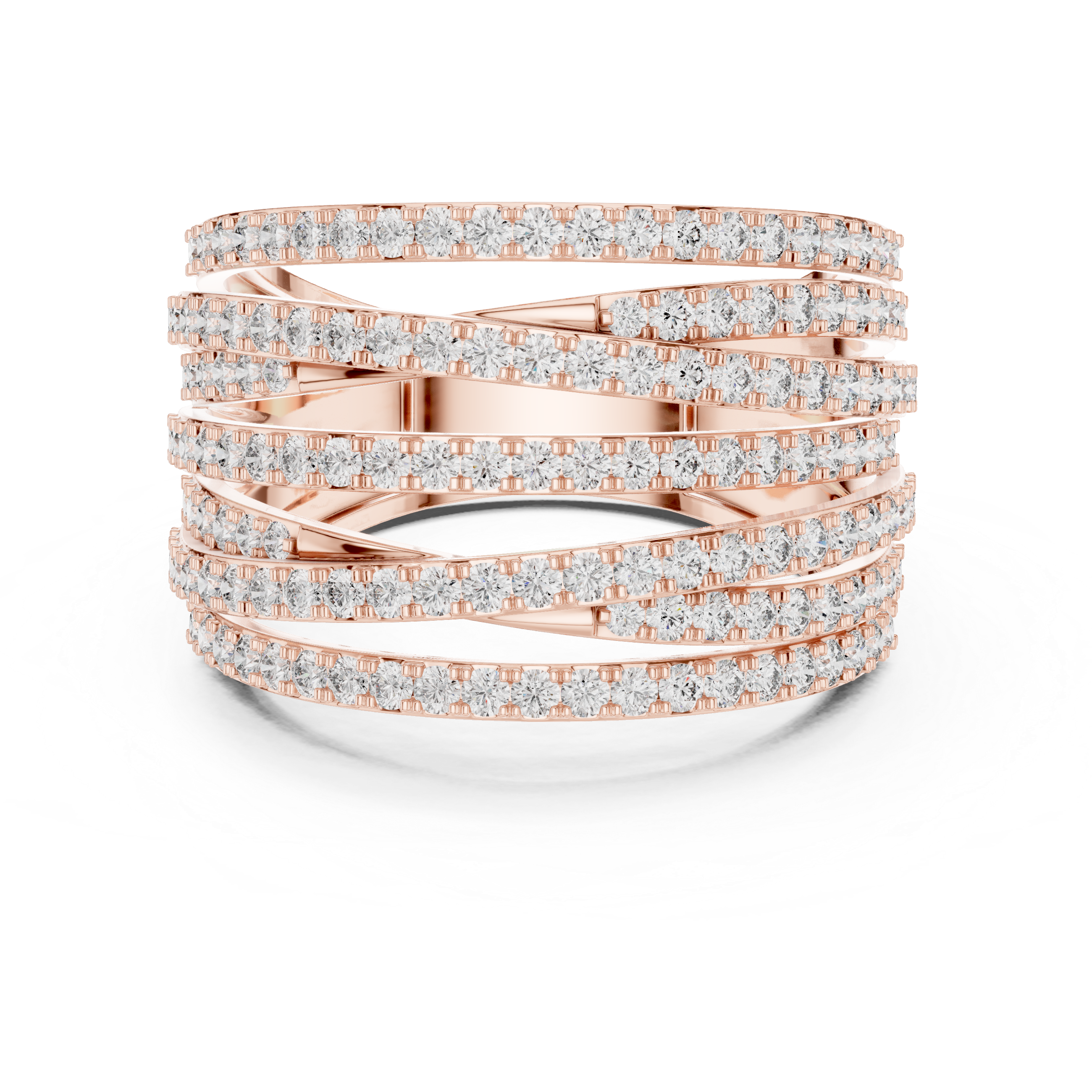 Luxury Pavé Diamond Statement Ring