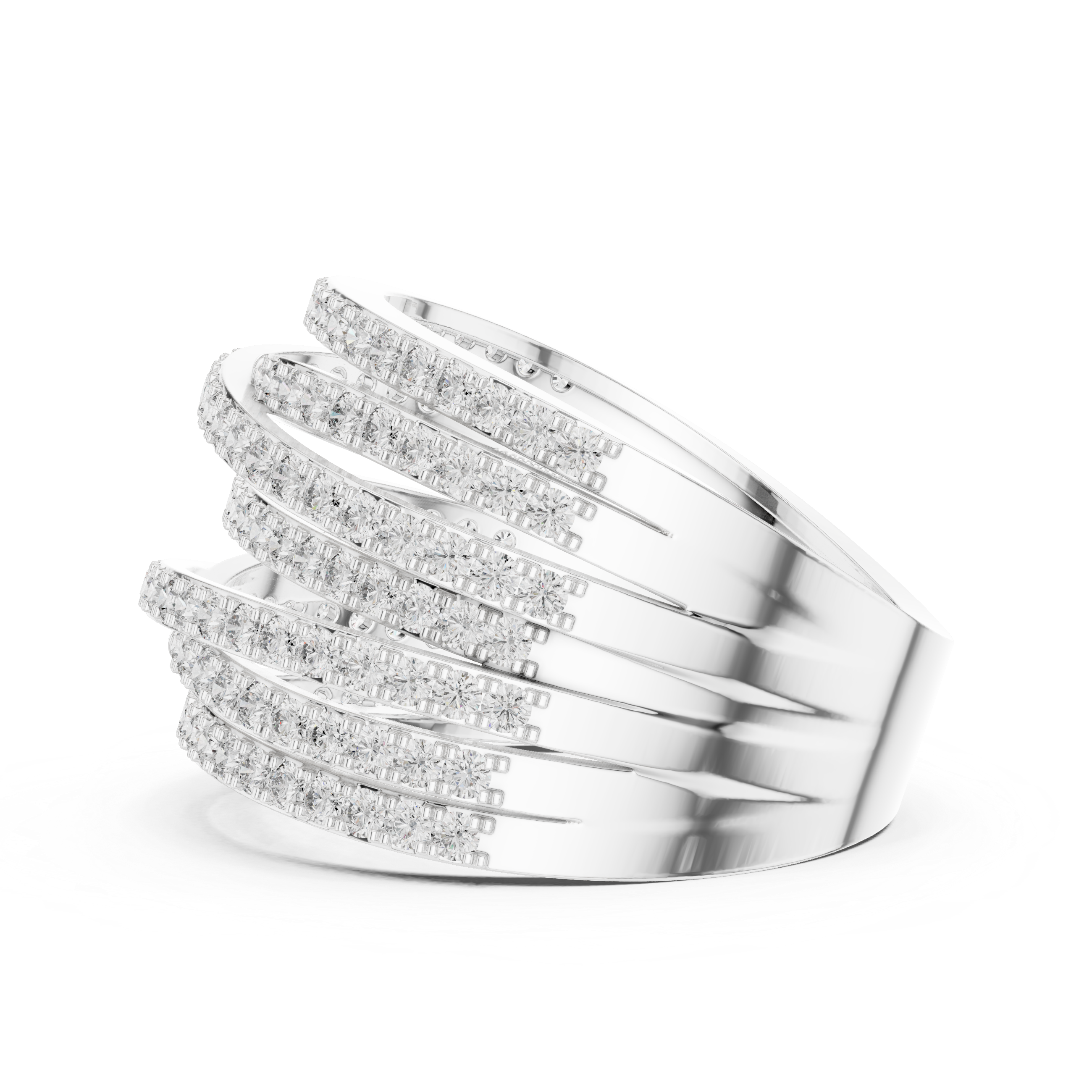 Luxury Pavé Diamond Statement Ring