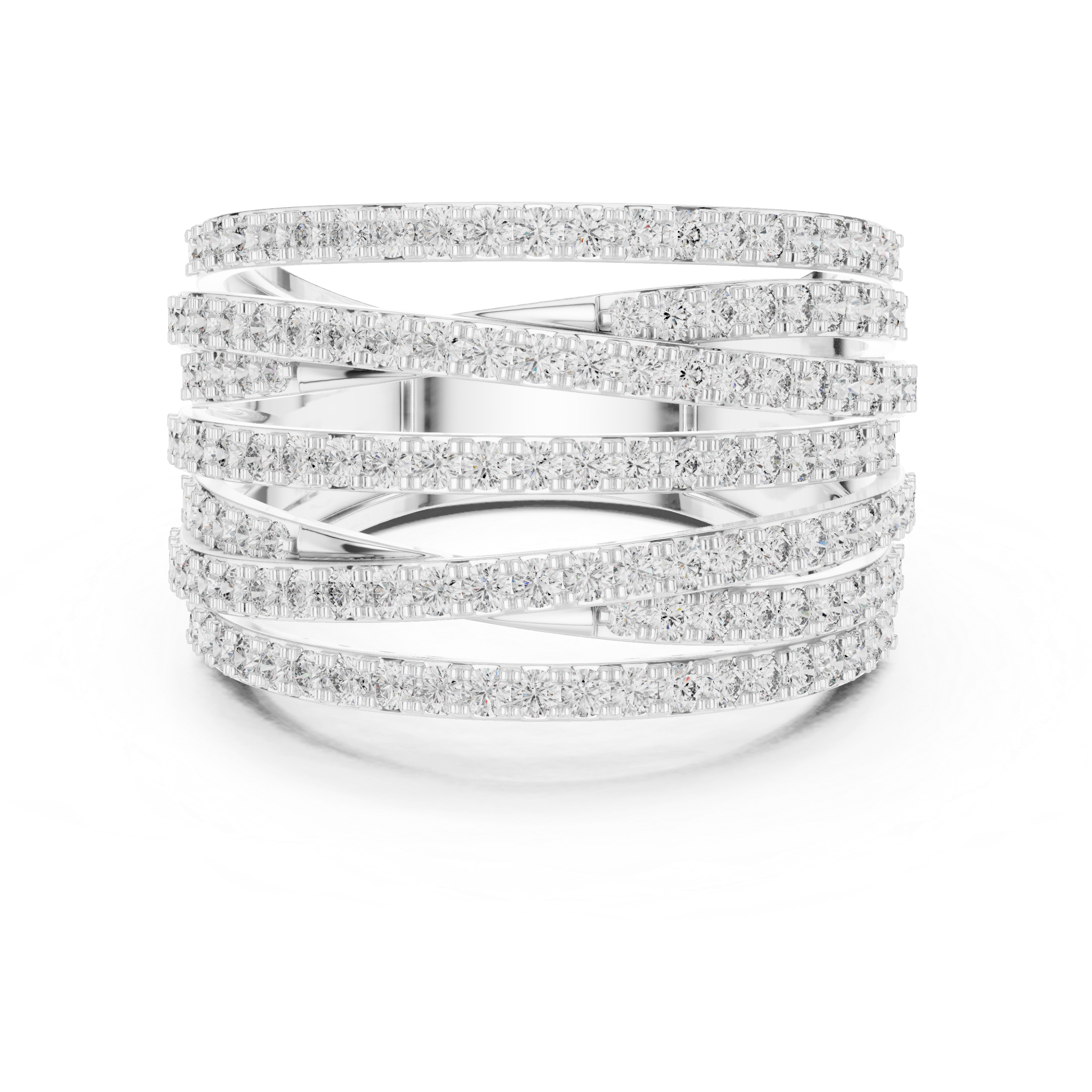 Luxury Pavé Diamond Statement Ring
