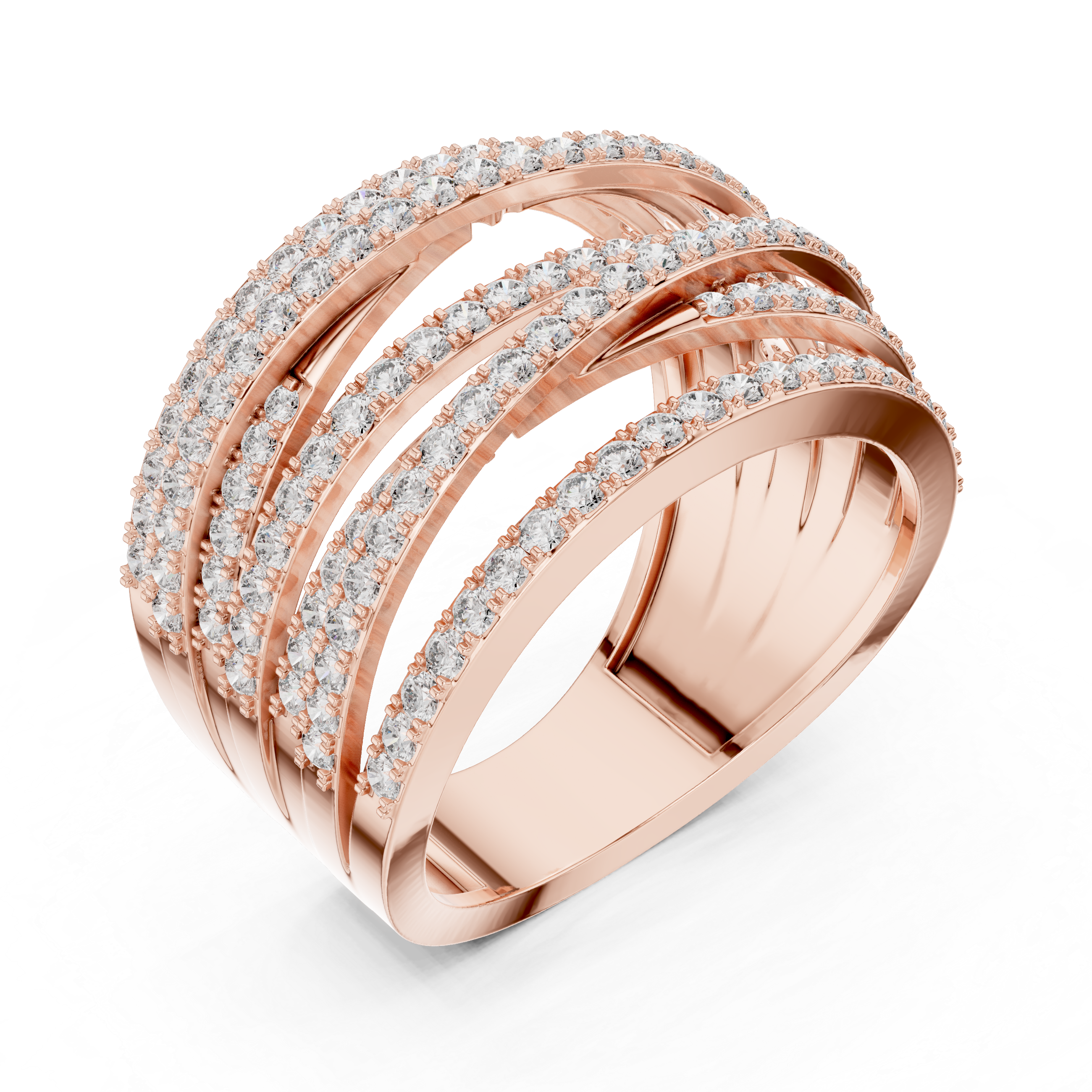 Luxury Pavé Diamond Statement Ring