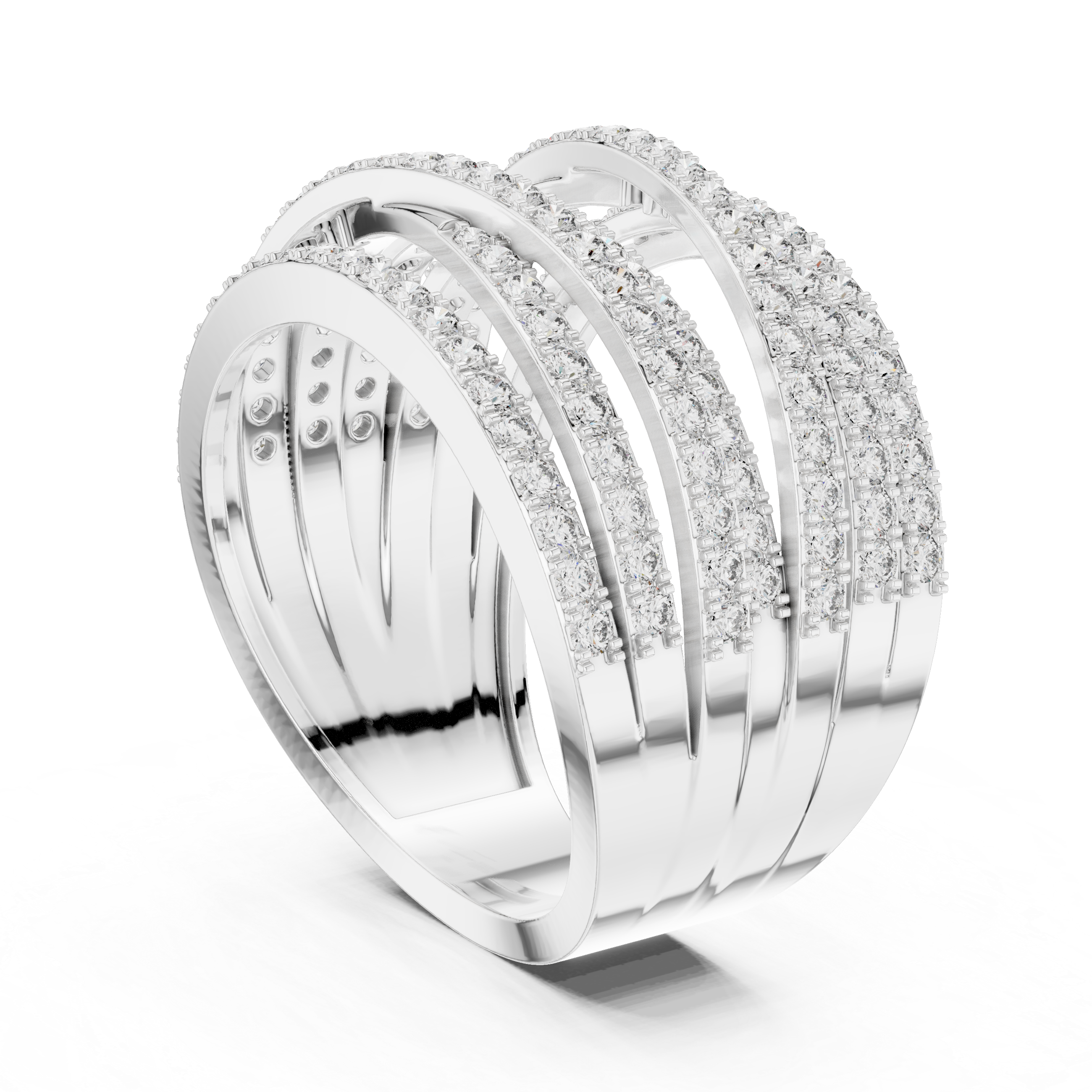 Luxury Pavé Diamond Statement Ring