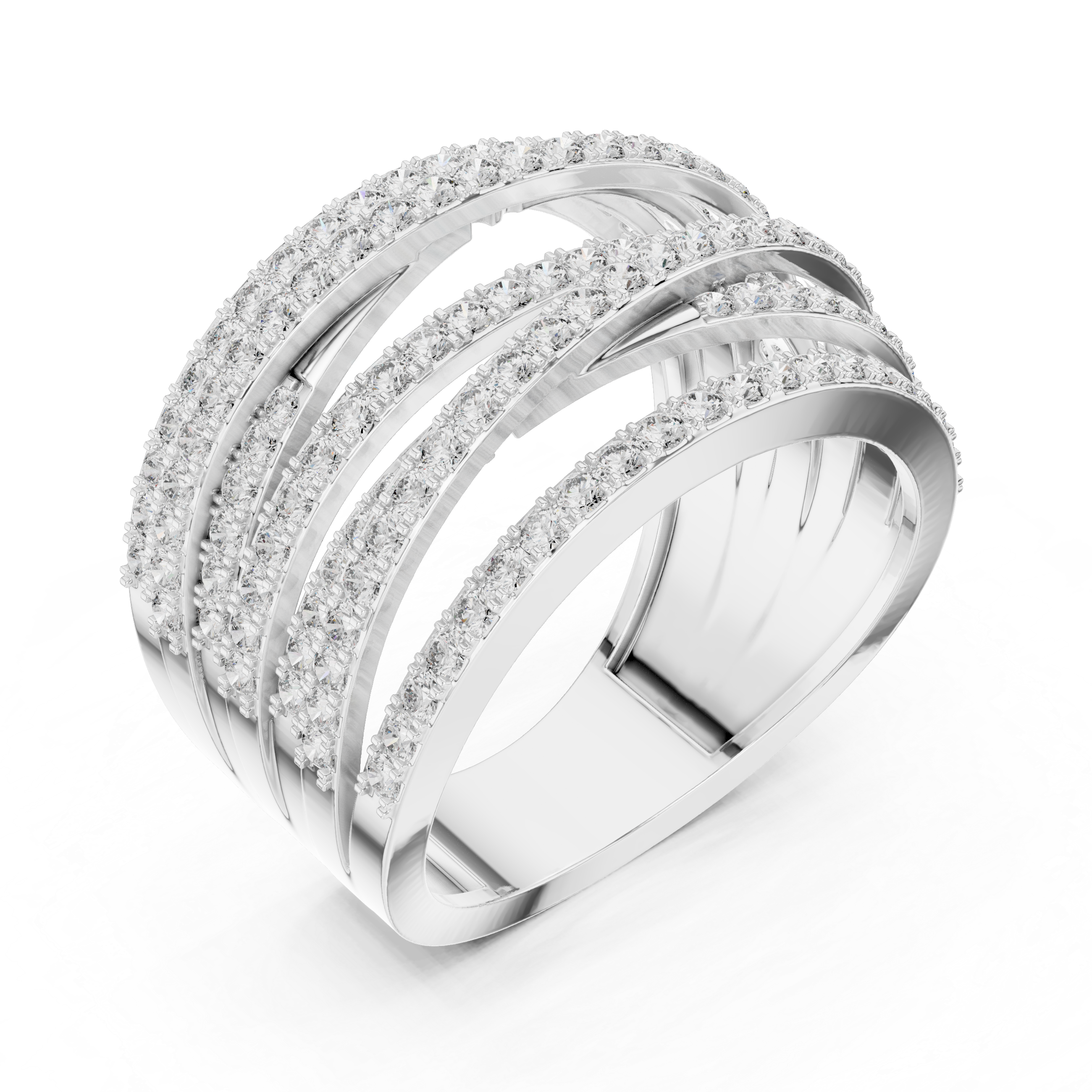 Luxury Pavé Diamond Statement Ring