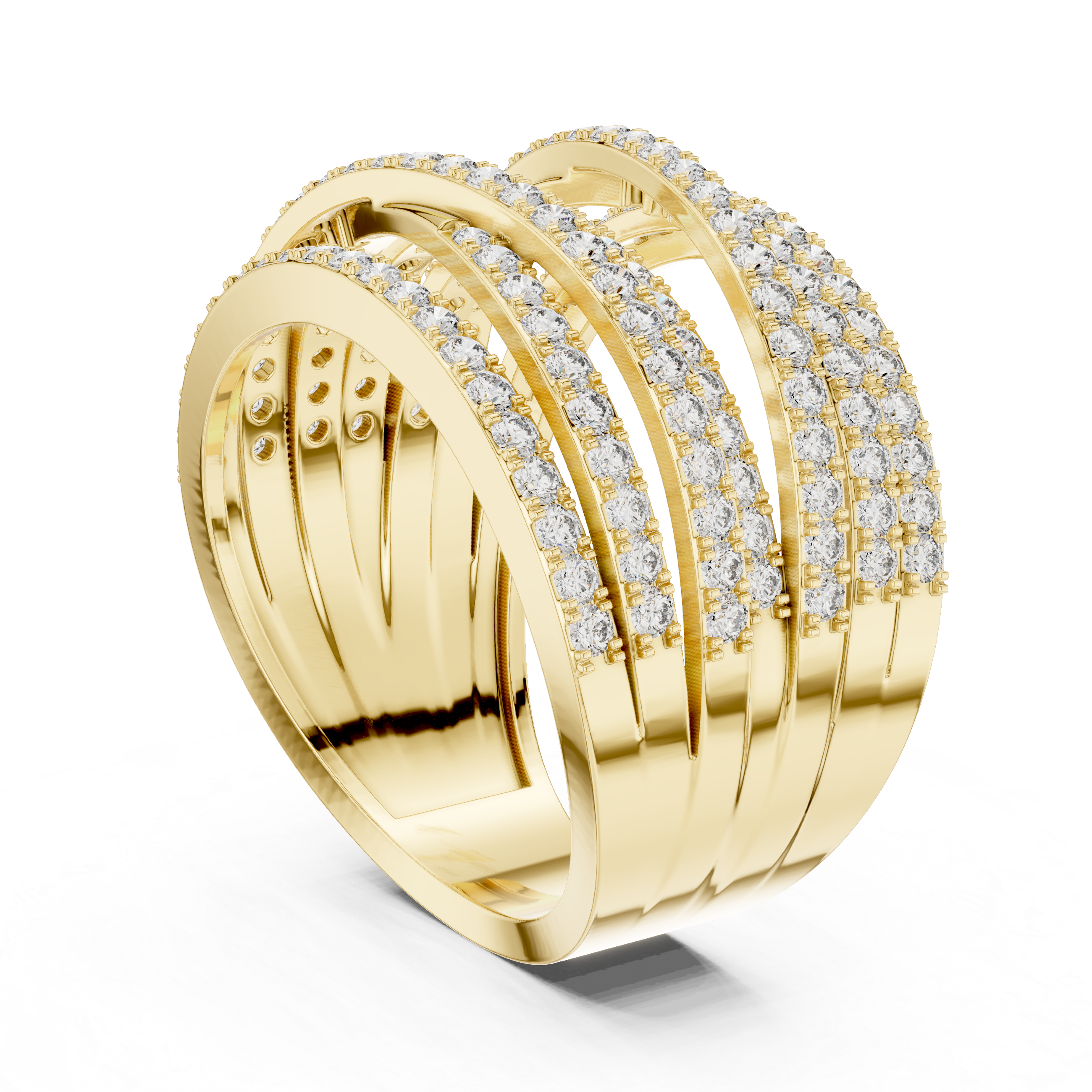 Luxury Pavé Diamond Statement Ring