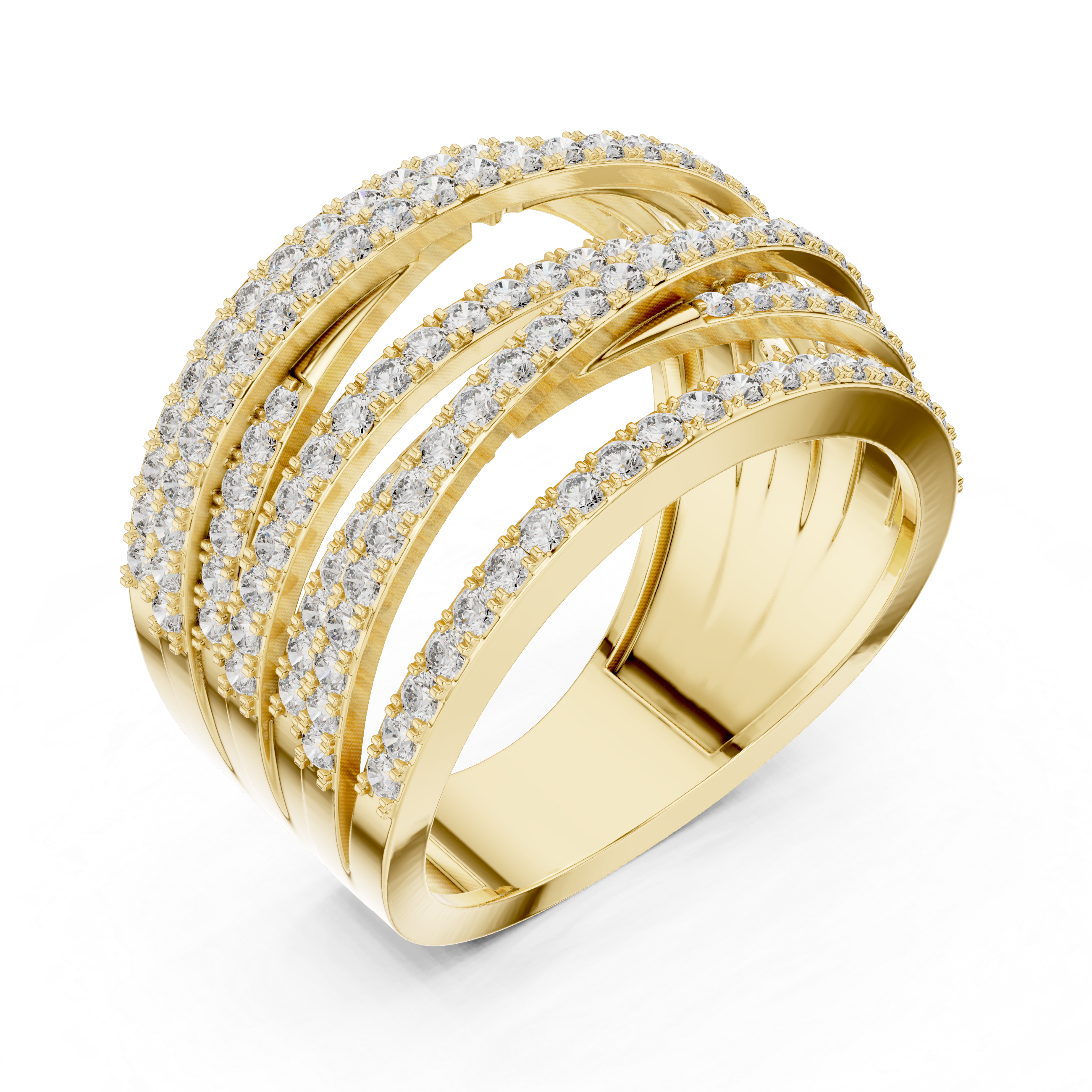 Luxury Pavé Diamond Statement Ring