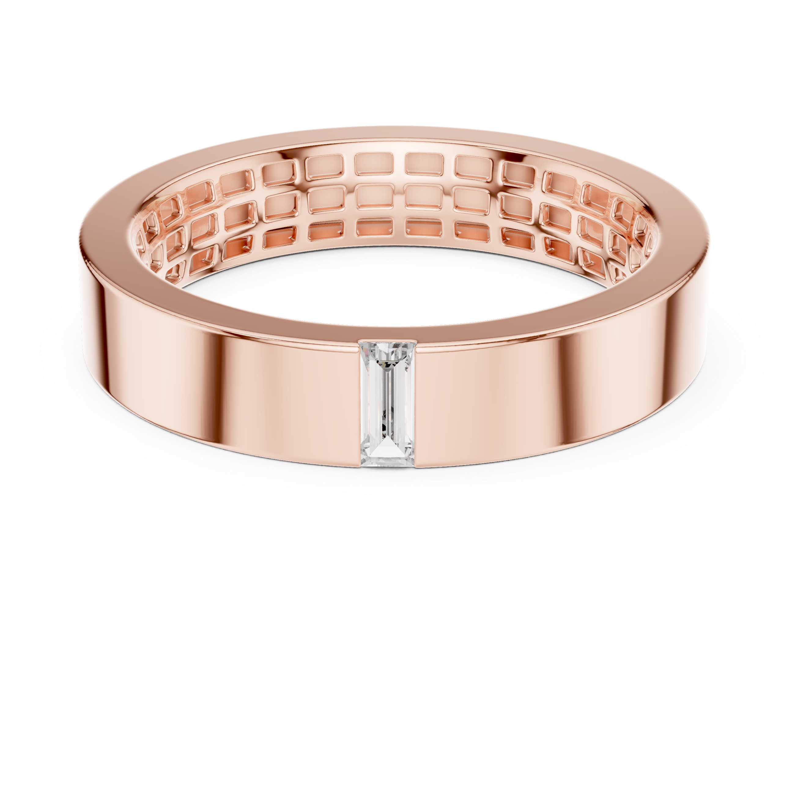 Luna Baguette Diamond Wedding Band