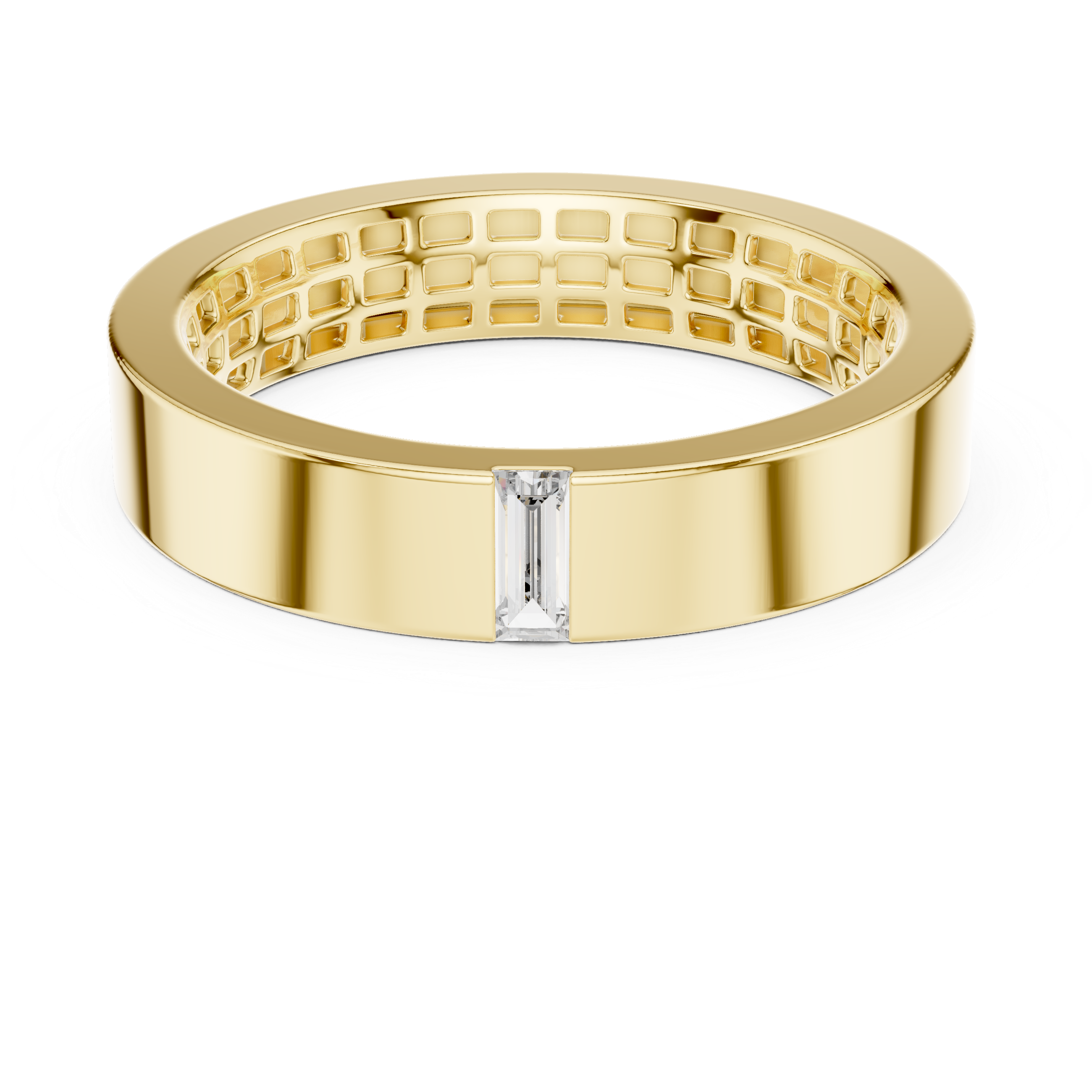 Luna Baguette Diamond Wedding Band