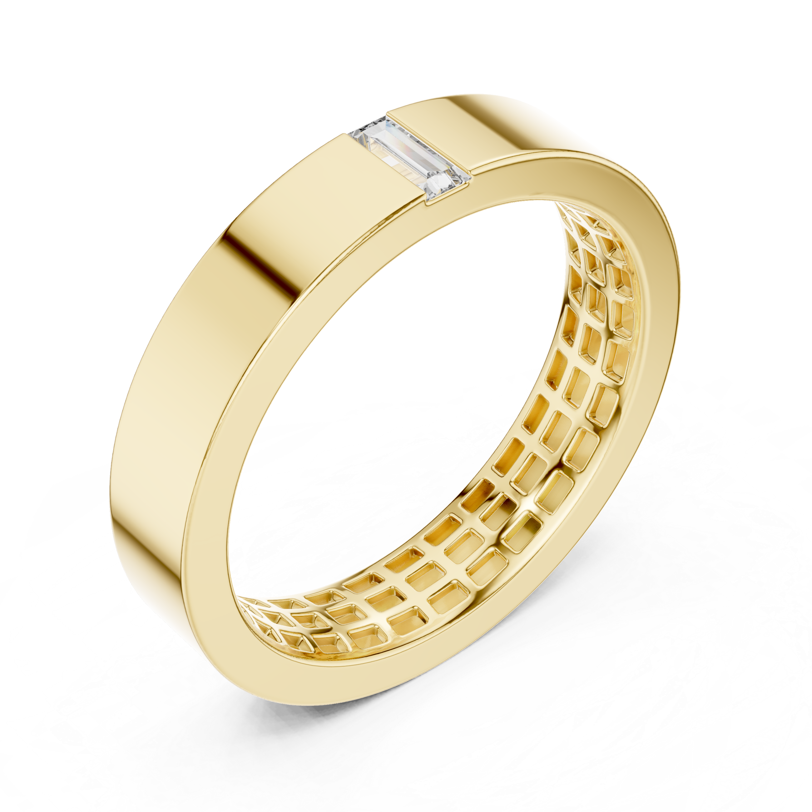 Luna Baguette Diamond Wedding Band