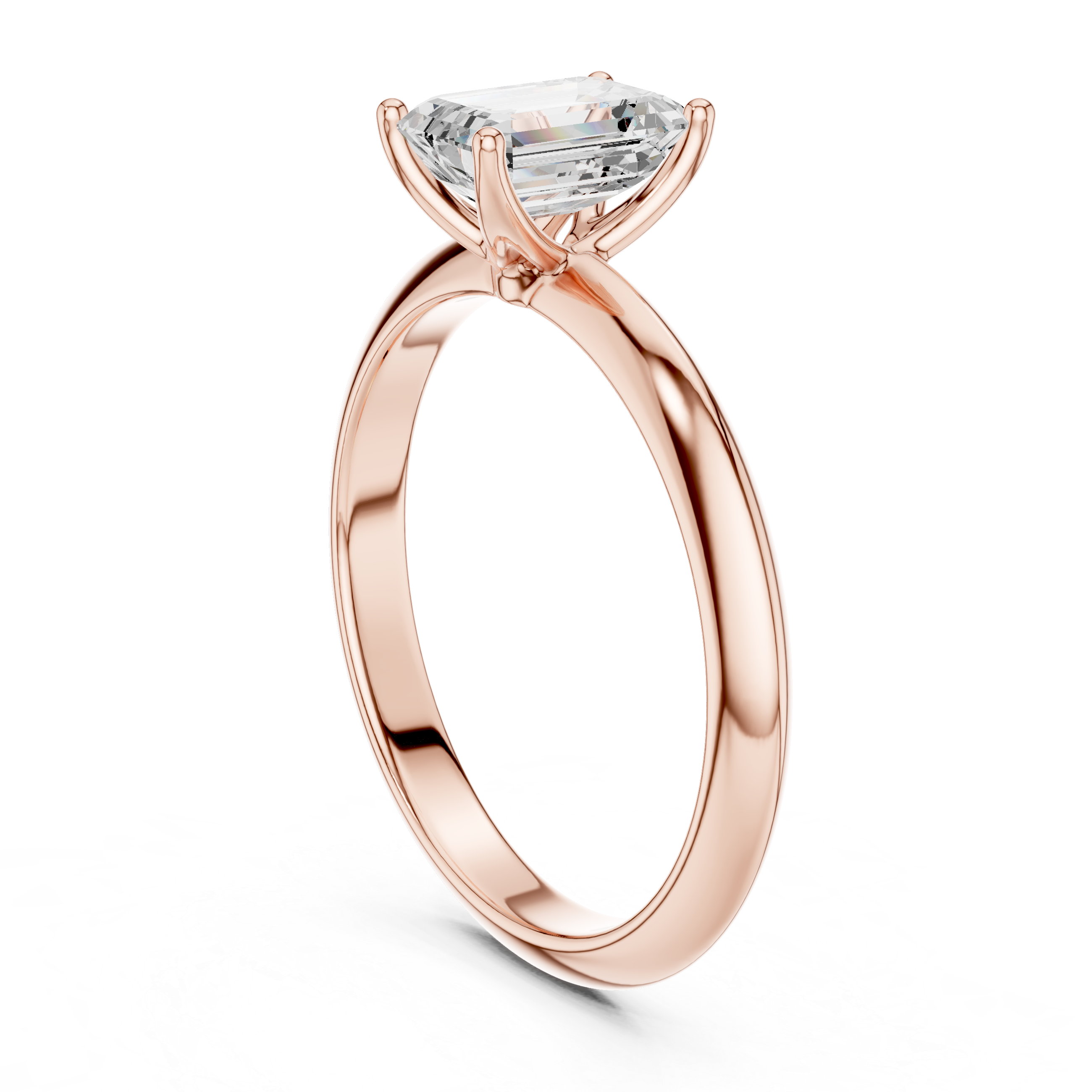 Auric Emerald Solitaire Ring