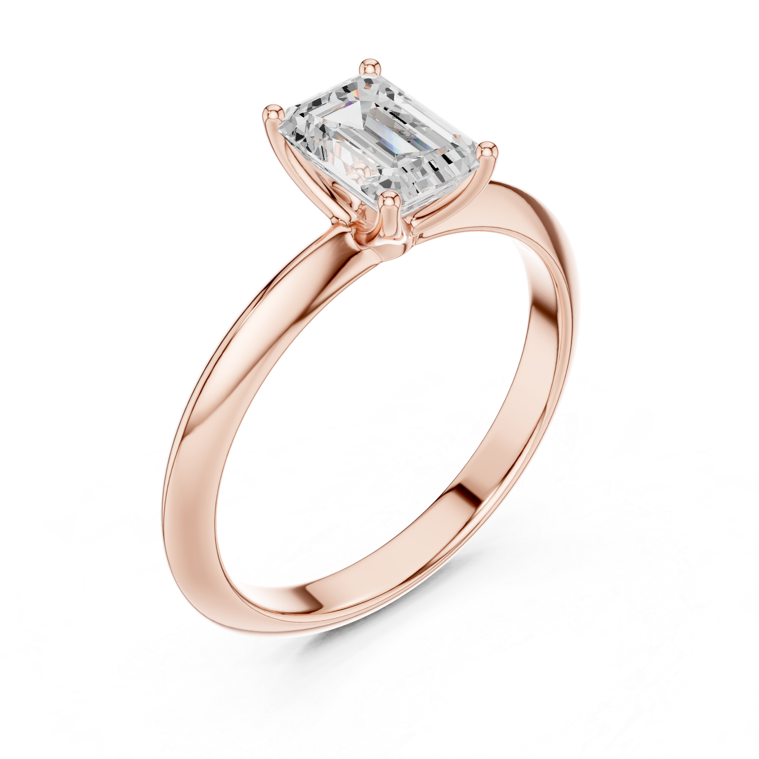 Auric Emerald Solitaire Ring