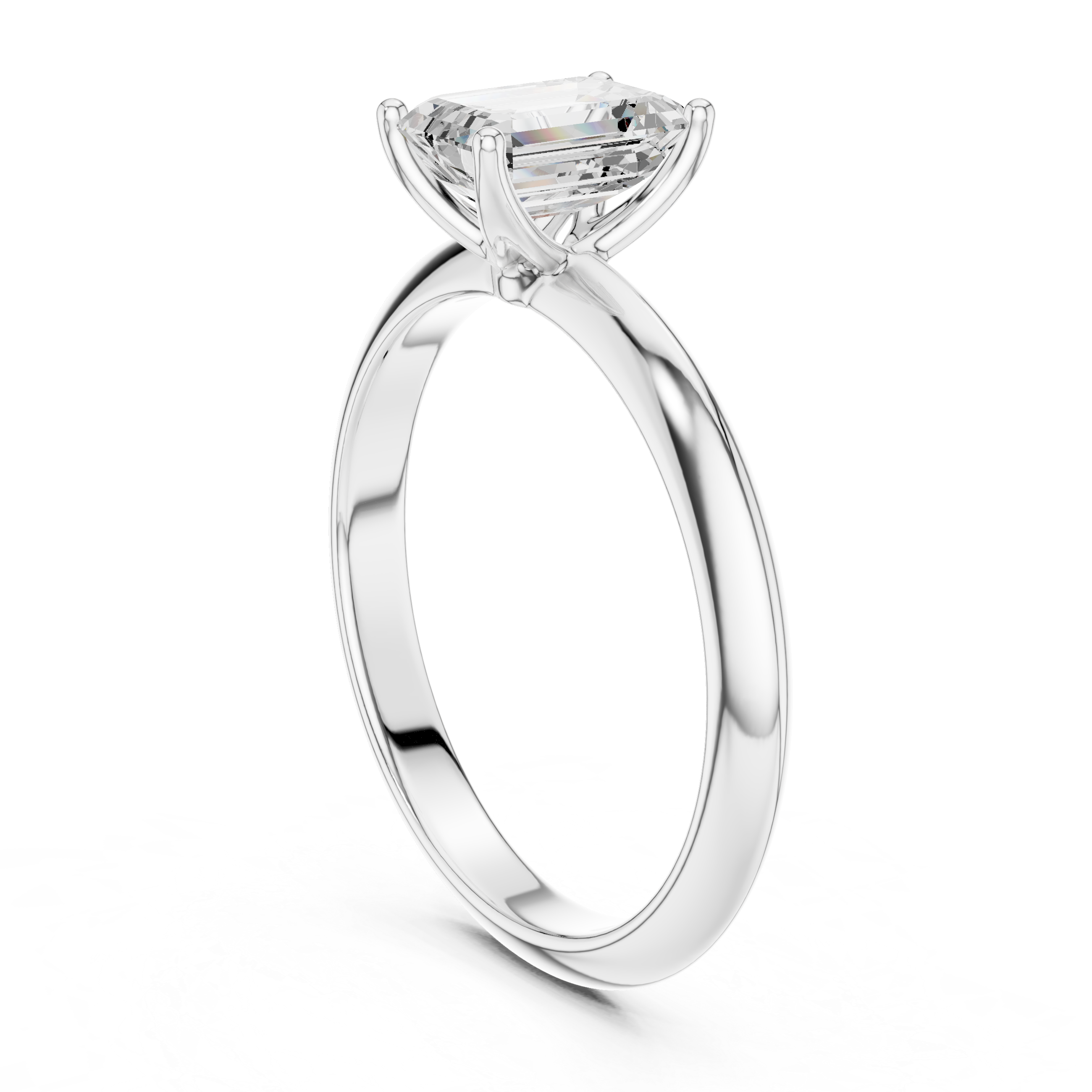 Auric Emerald Solitaire Ring