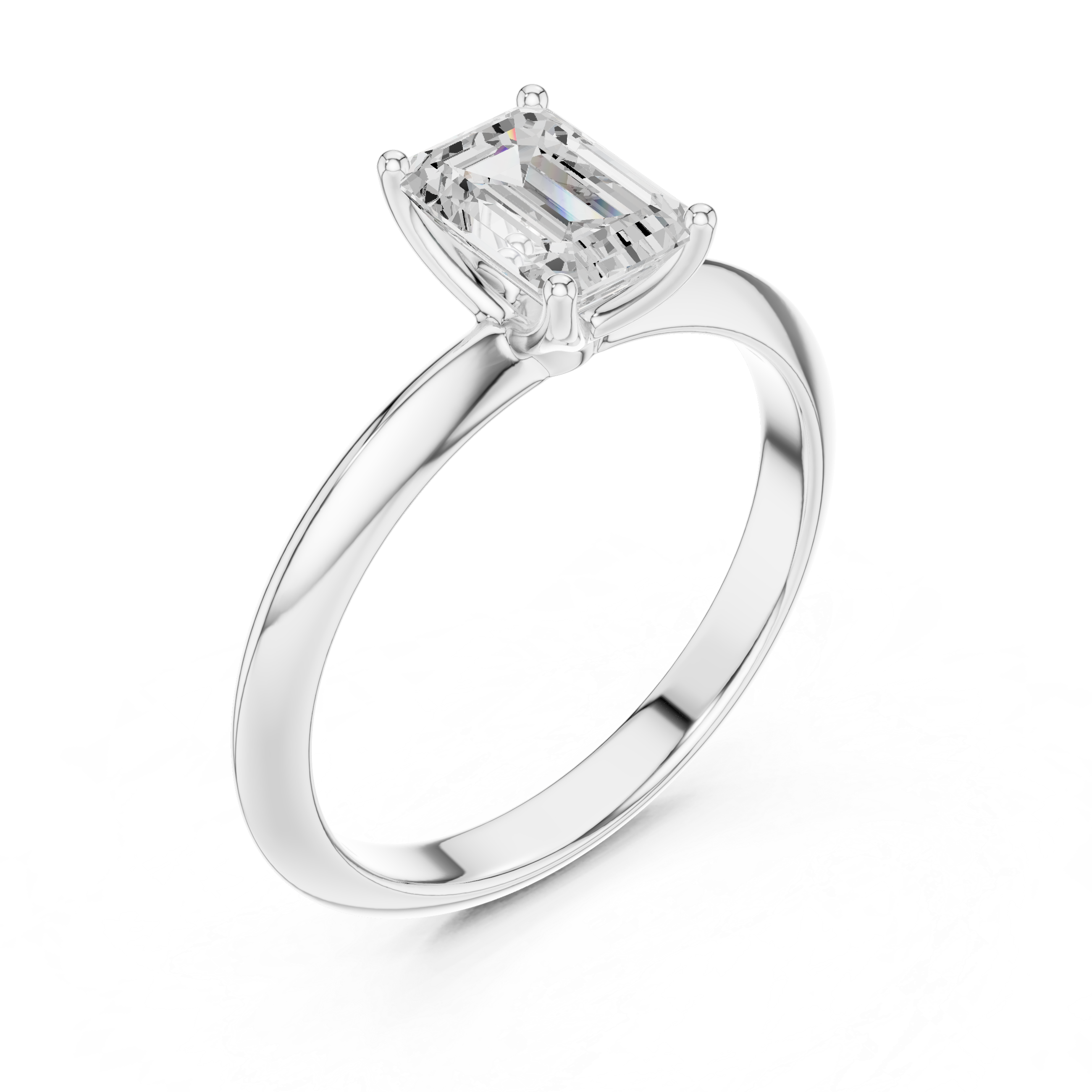 Auric Emerald Solitaire Ring