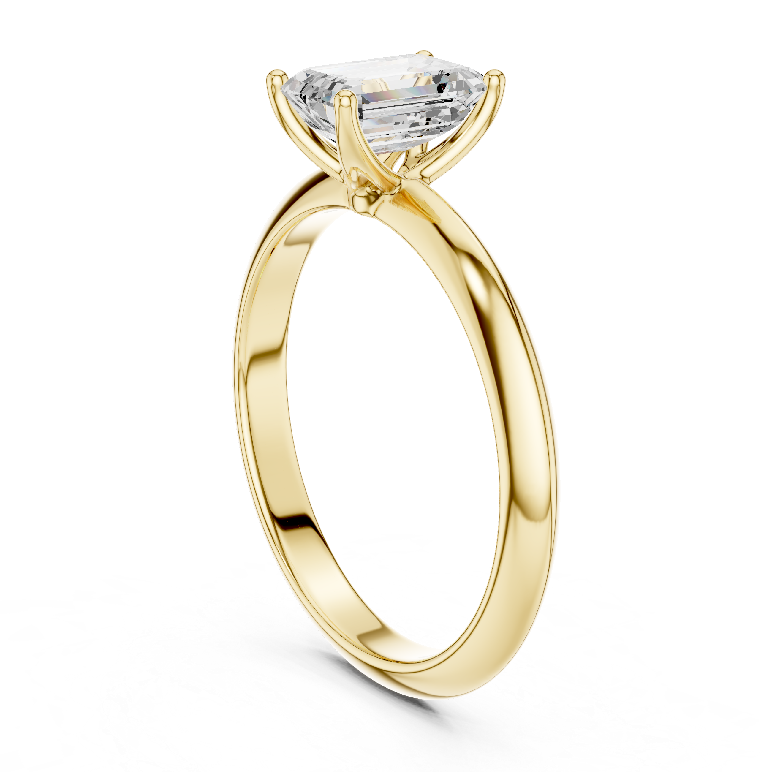Auric Emerald Solitaire Ring