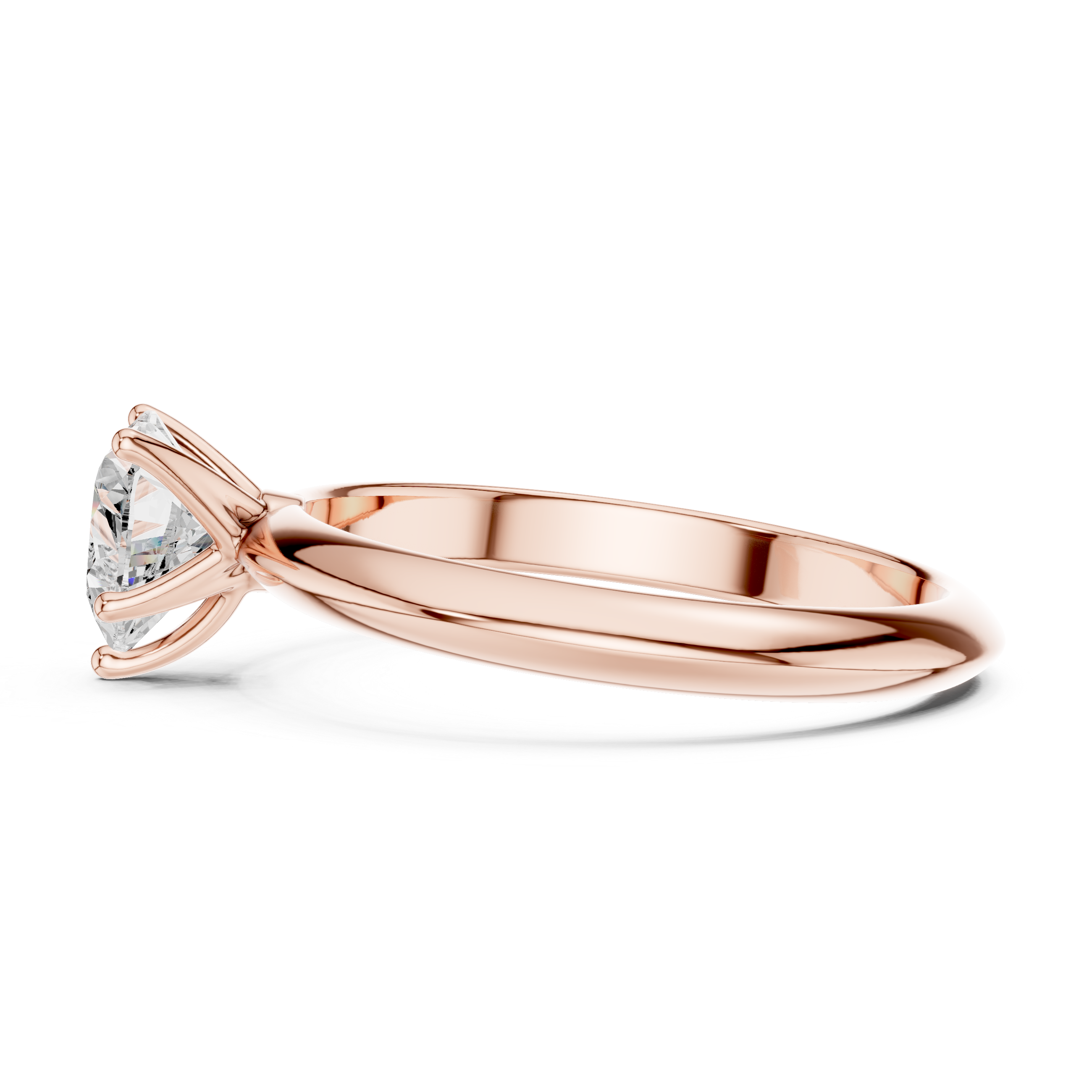 Amora Heart Cut Solitaire Diamond Engagement Ring