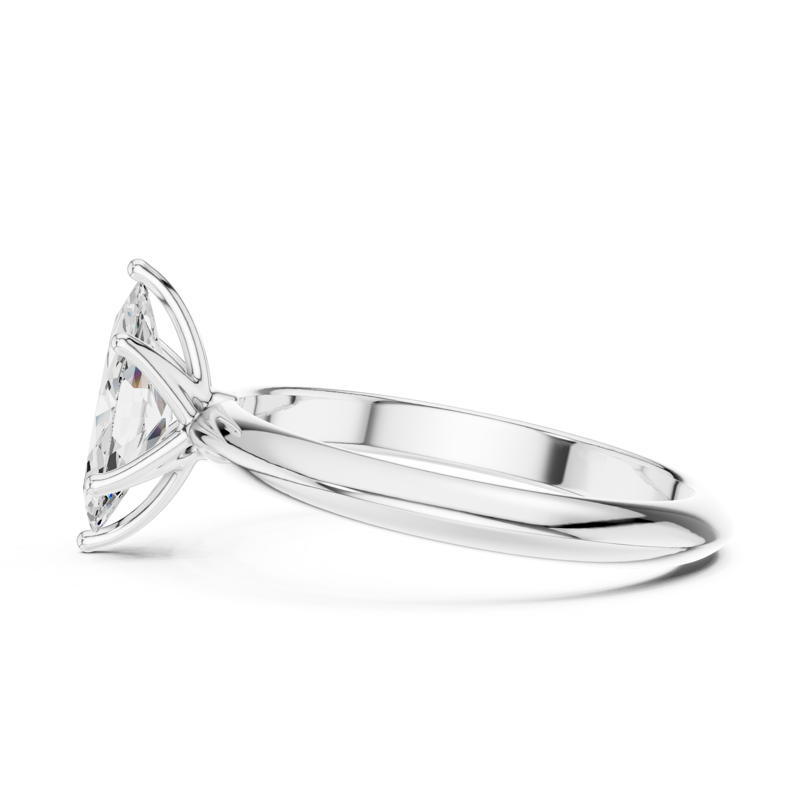 Aurielle Marquise Cut Solitaire Diamond Engagement Ring