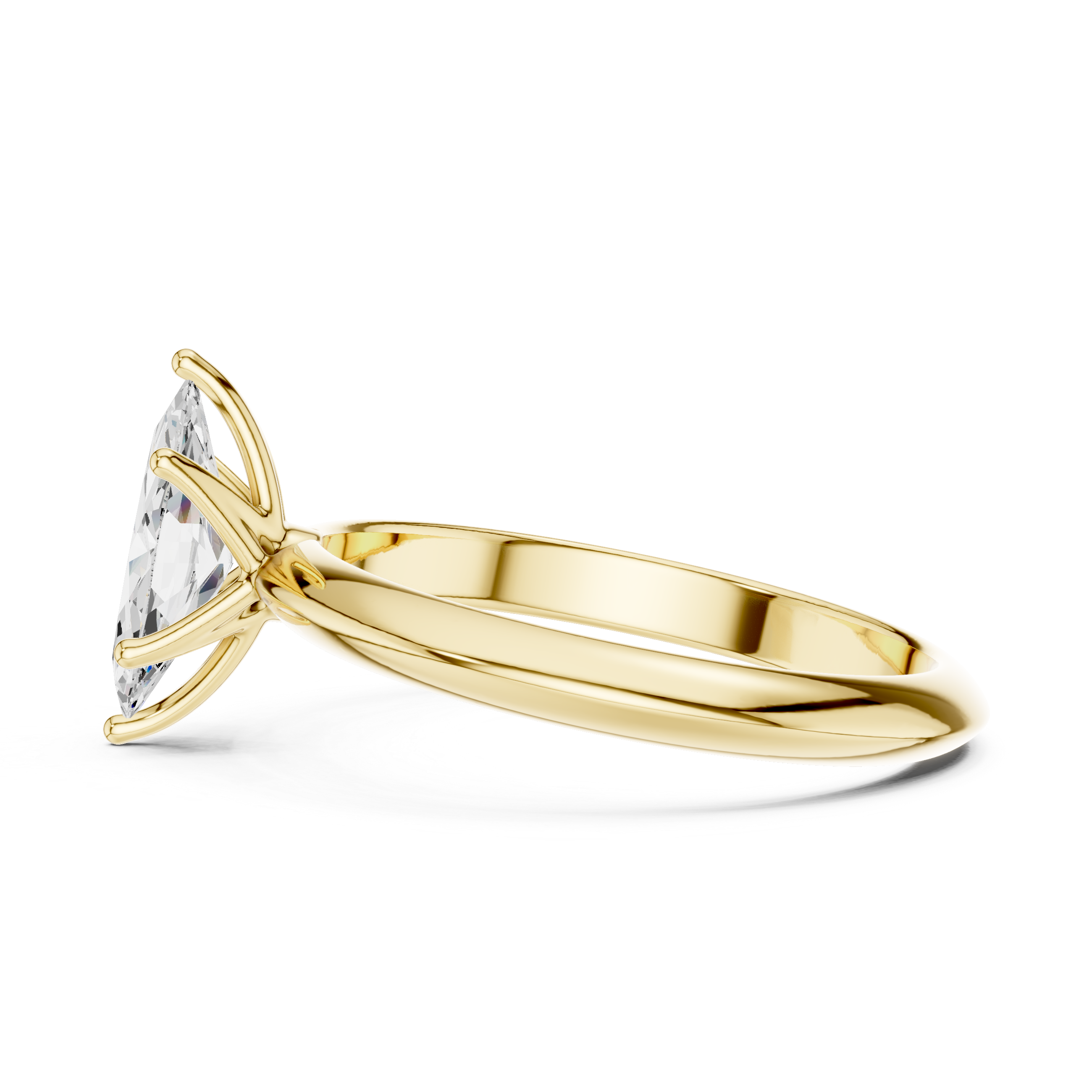 Aurielle Marquise Cut Solitaire Diamond Engagement Ring