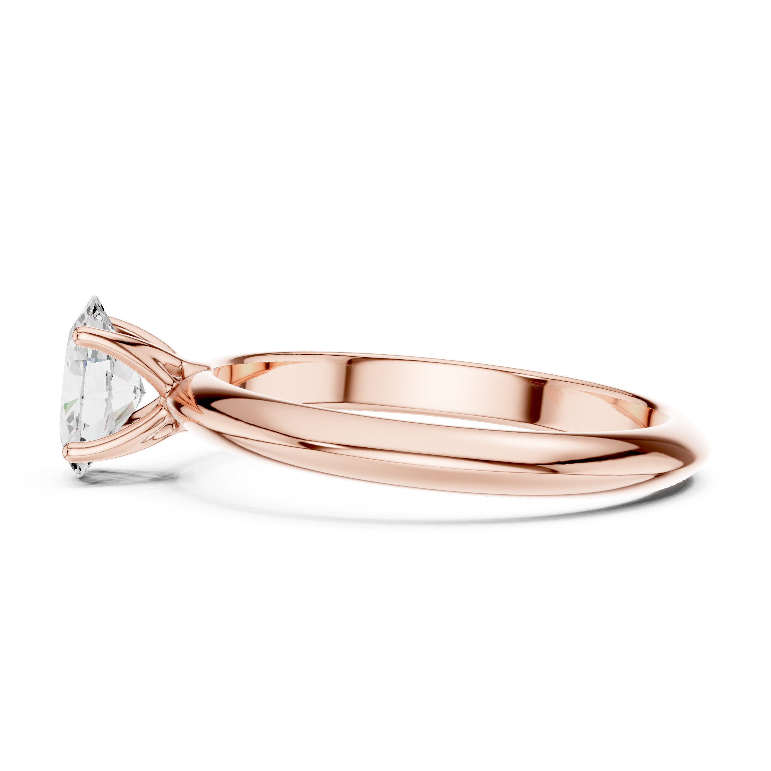 Aurielle Oval Cut Solitaire Diamond Engagement Ring