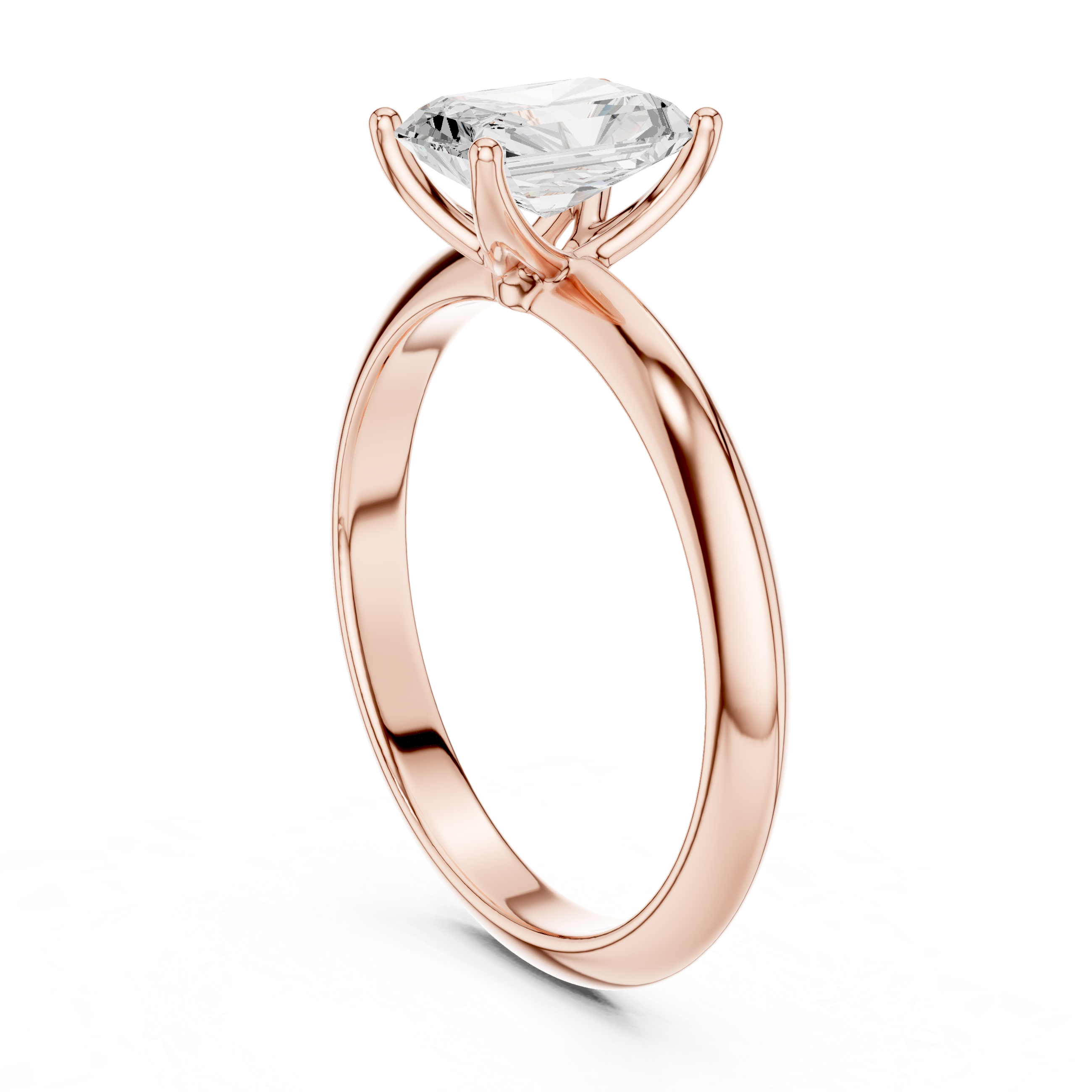 Celeste Radiant Solitaire Ring