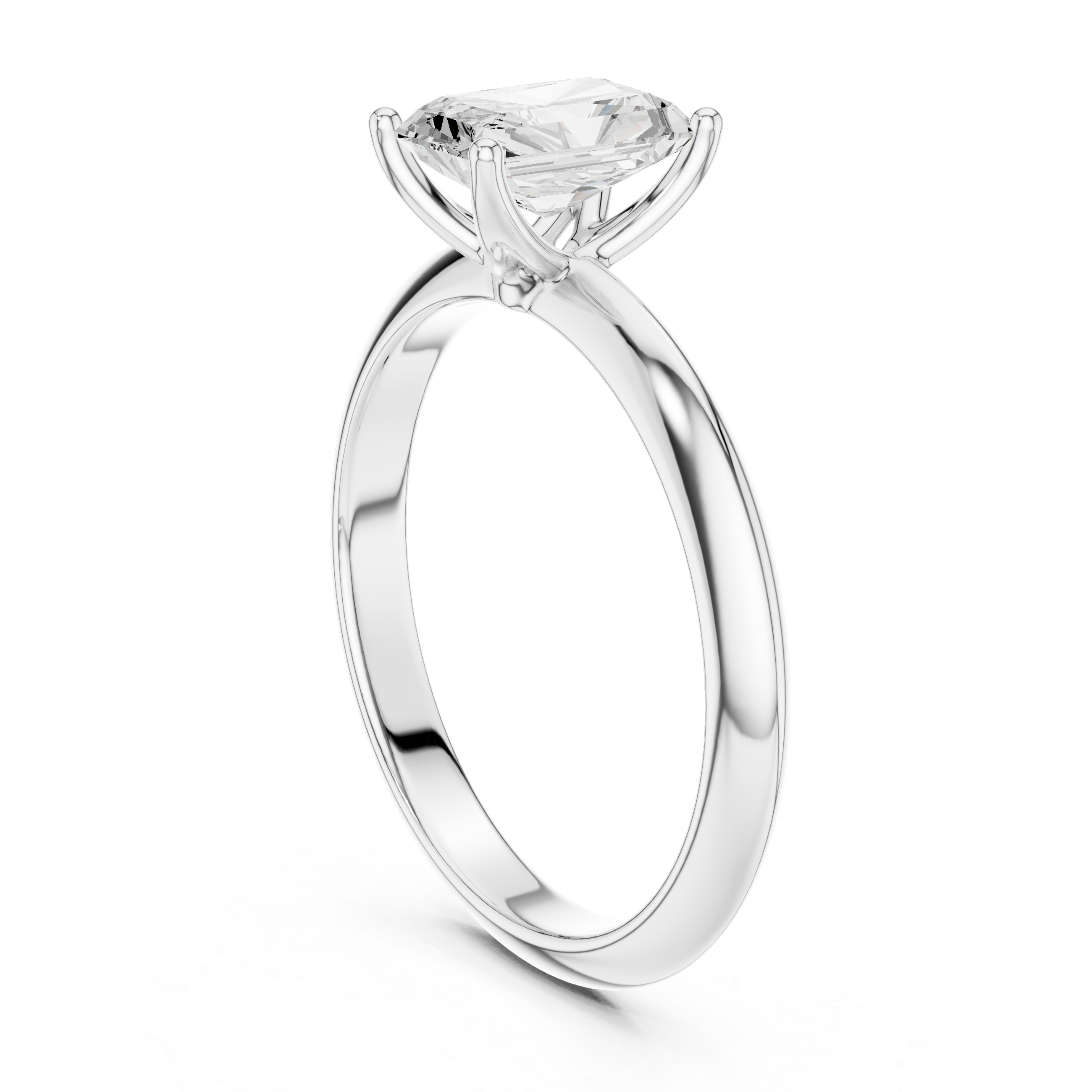 Celeste Radiant Solitaire Ring