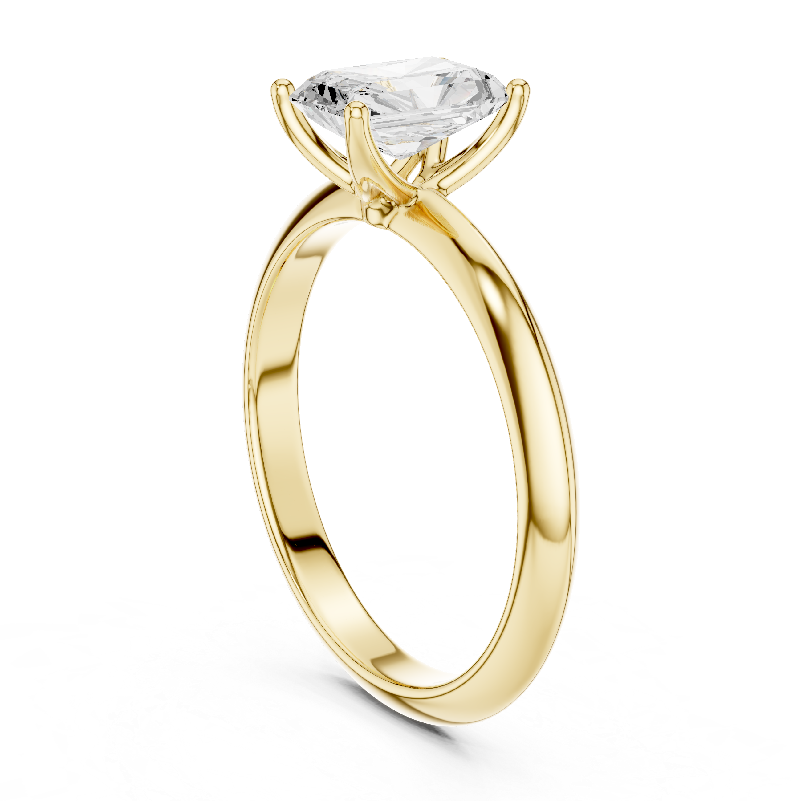 Celeste Radiant Solitaire Ring