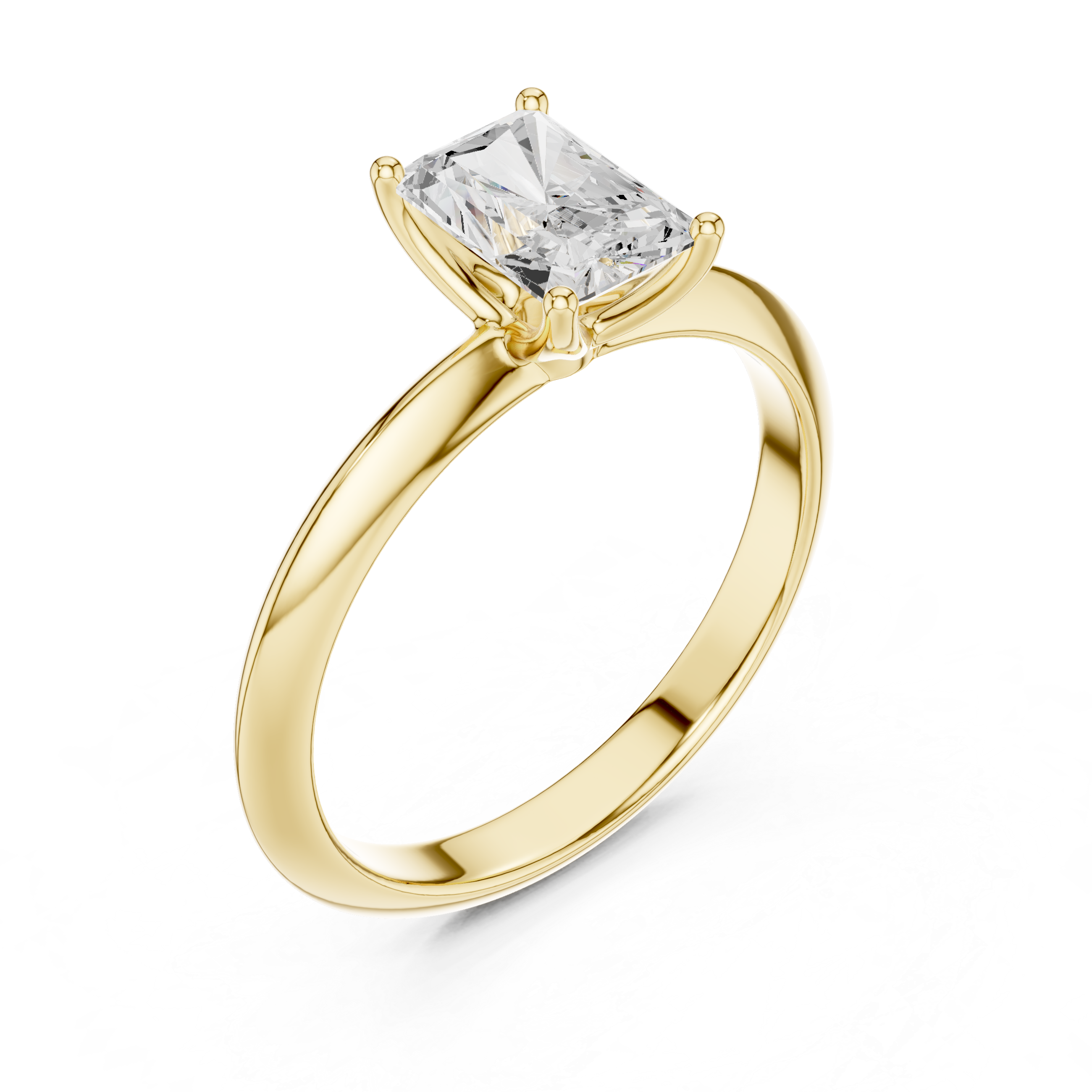 Celeste Radiant Solitaire Ring