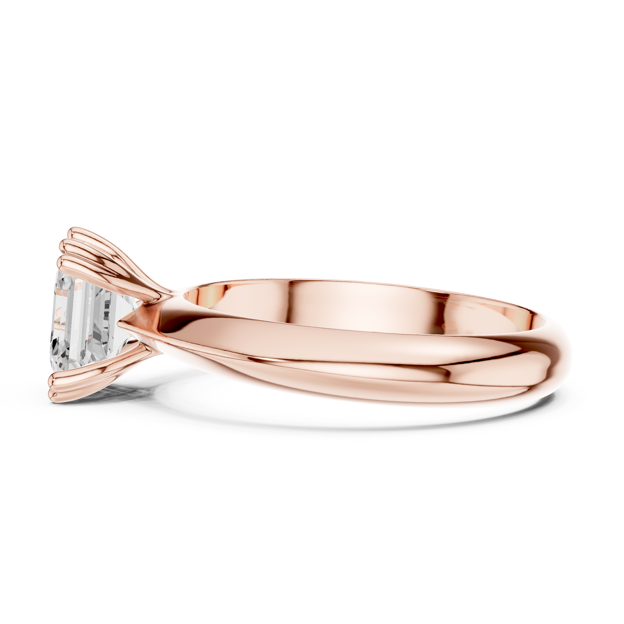 Élan Asscher Solitaire Diamond Ring