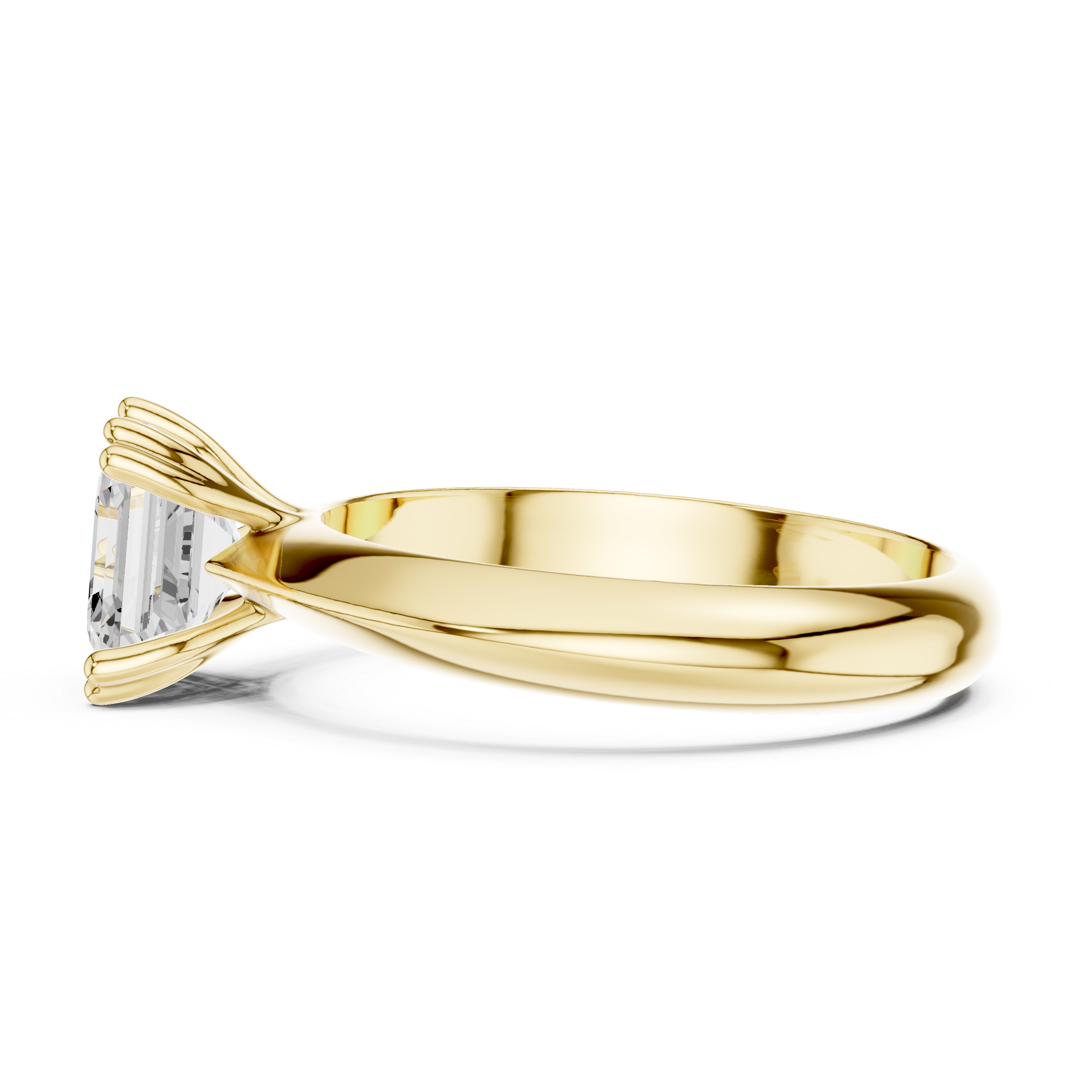 Élan Asscher Solitaire Diamond Ring