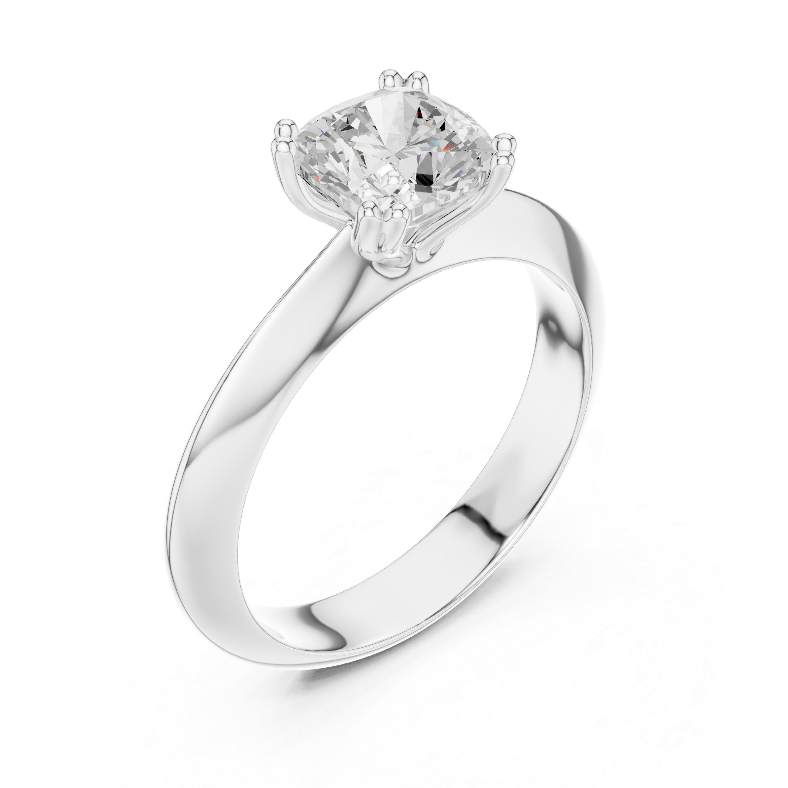 Viora Cushion Solitaire Ring