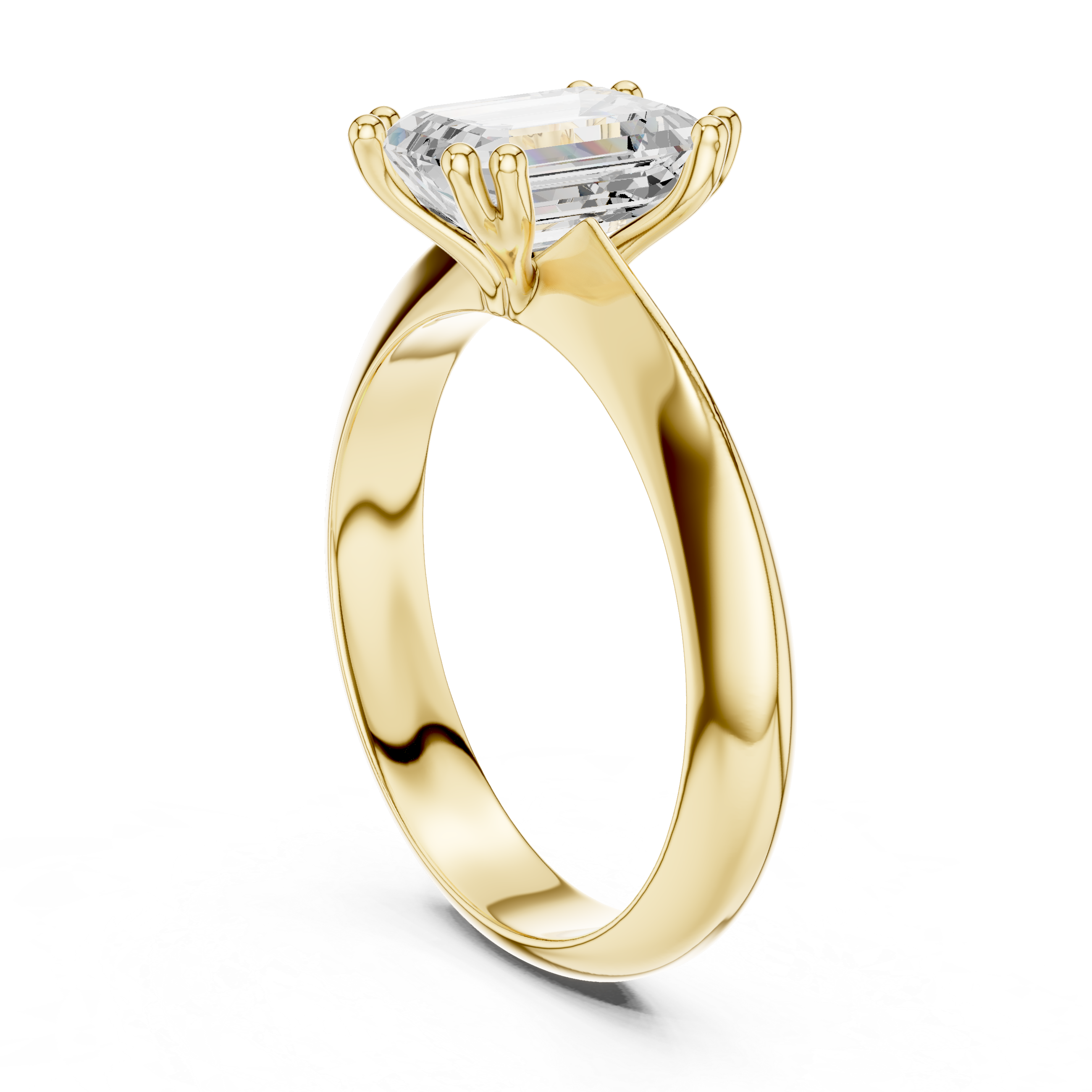 Celeste Emerald Cut Diamond Ring