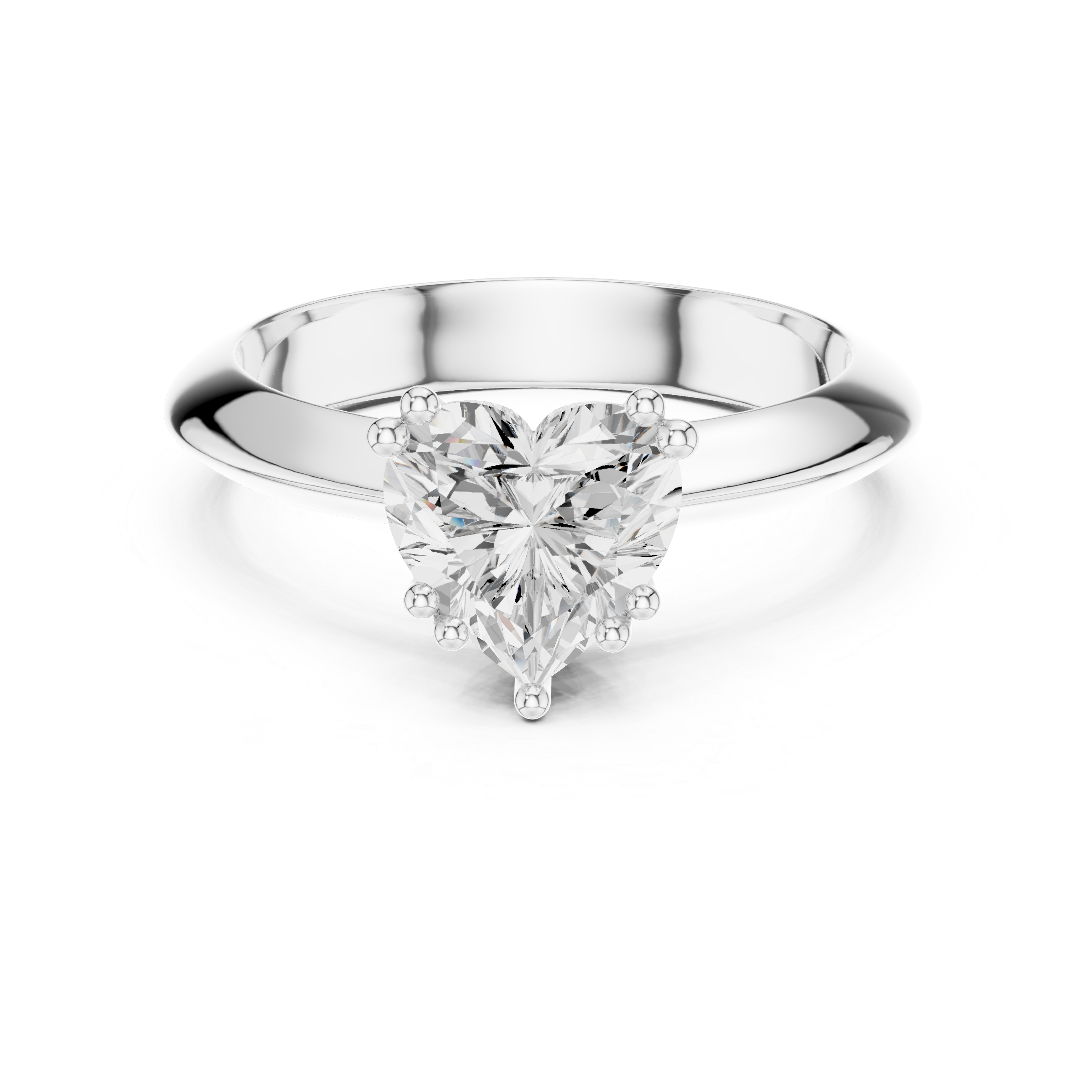 Aster Heart Cut Engagement Ring