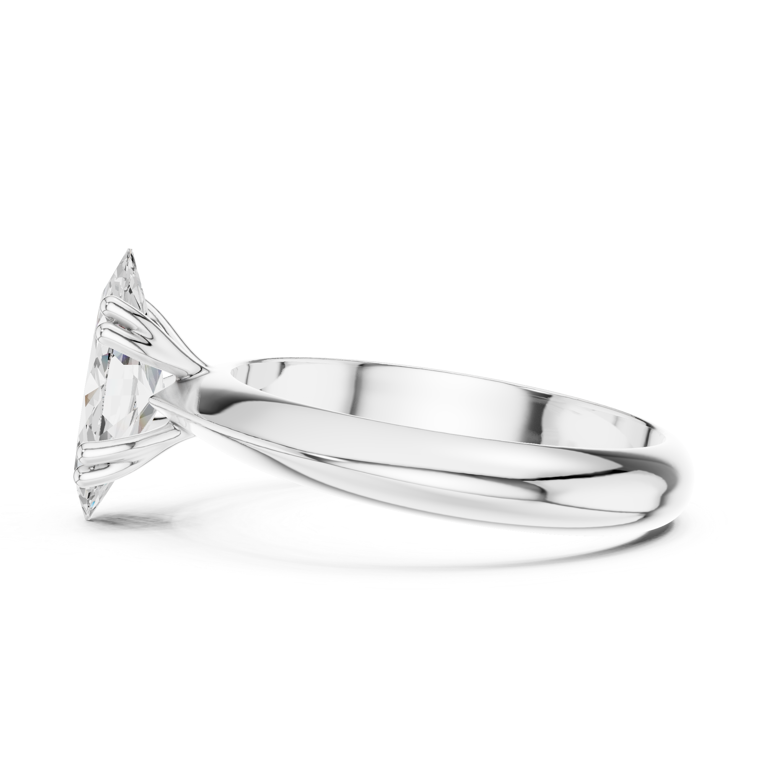Aurielle Marquise Cut Solitaire Diamond Engagement Ring
